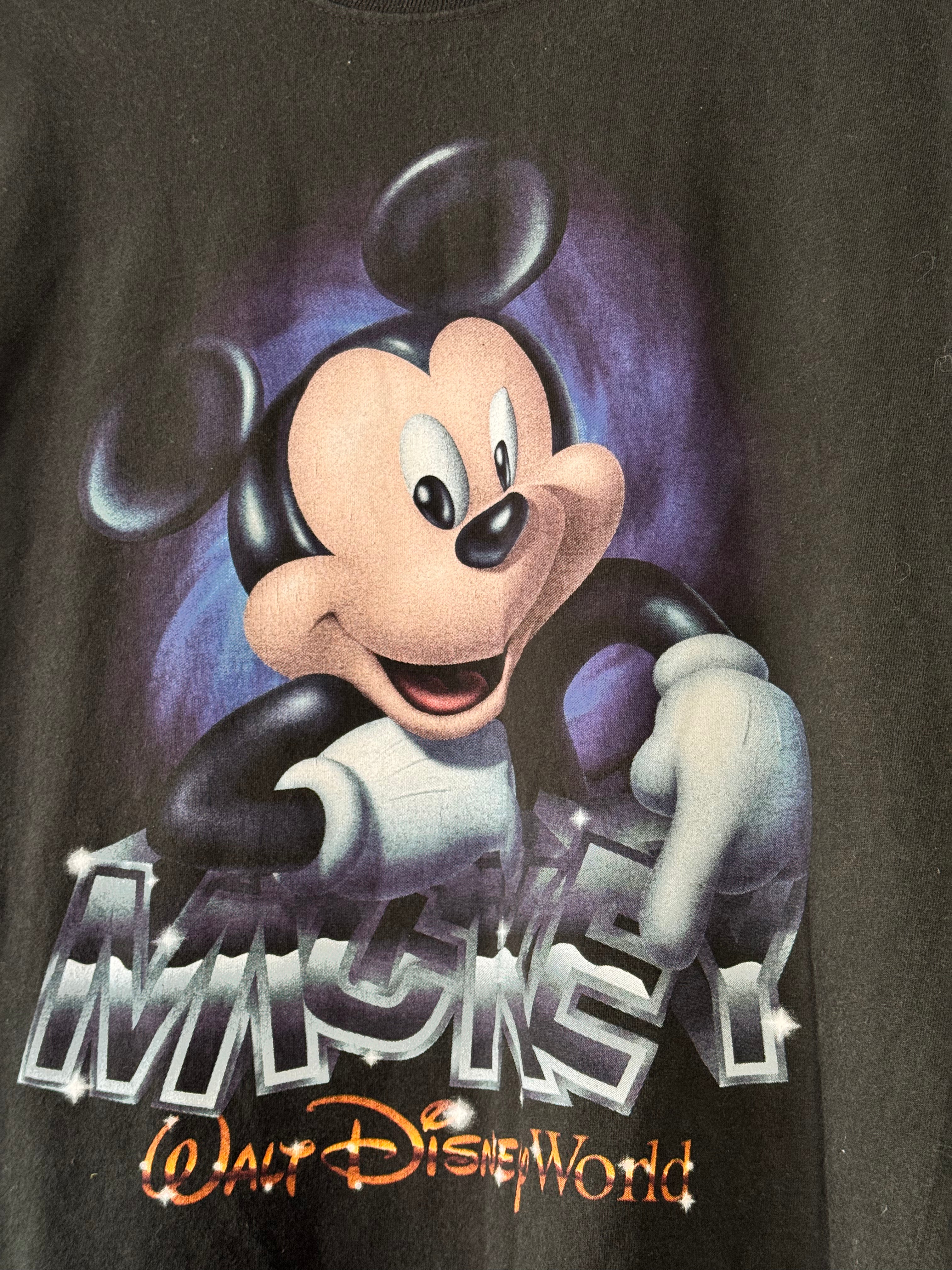 Vintage Disney Mickey Unlimited Black Tee Size XL