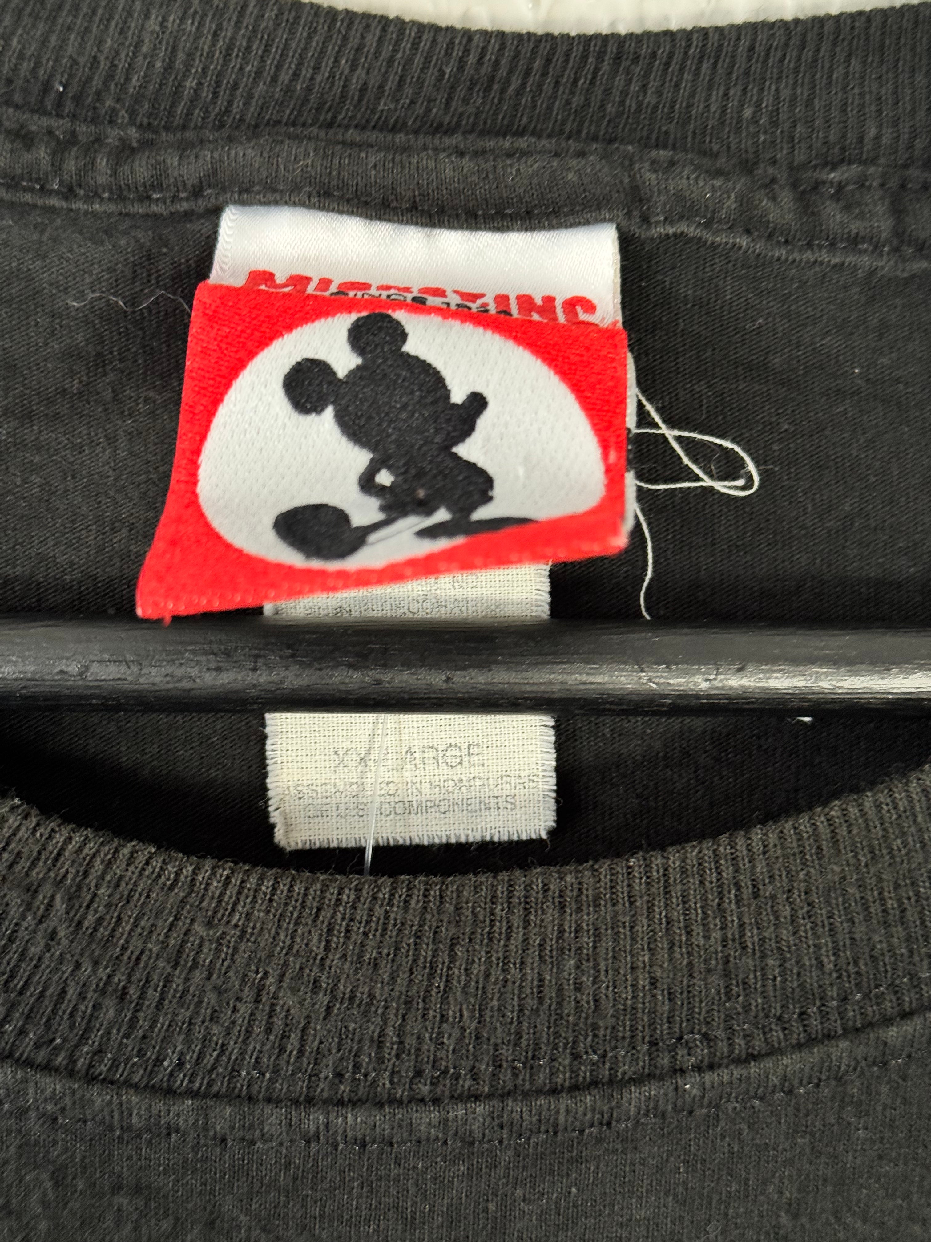 Vintage Disney Mickey Unlimited Black Tee Size XL