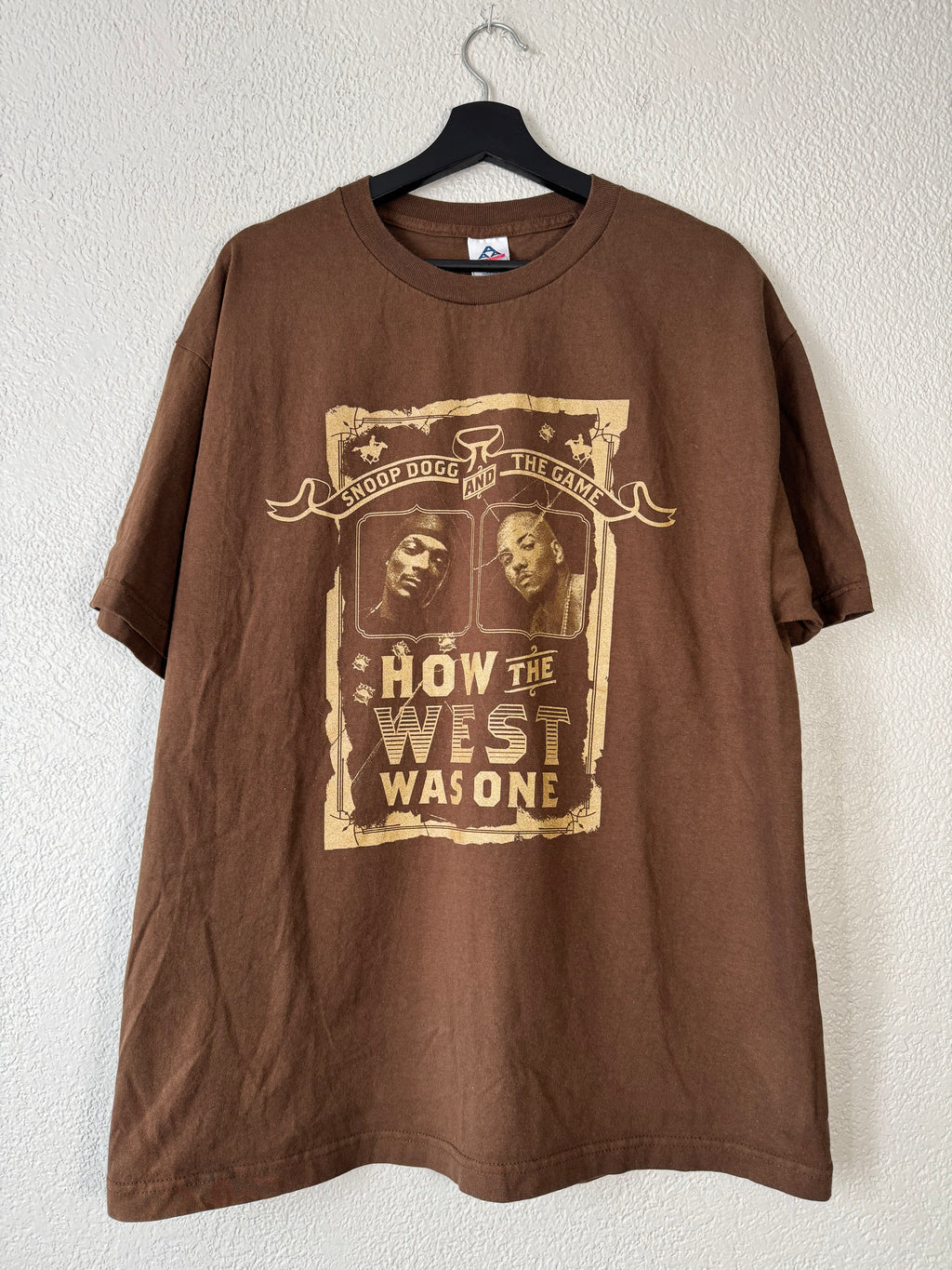 2005 Vintage SNOOP DOGG AND THE GAME HOW THE WEST WAS ONE TOUR X-LARGE