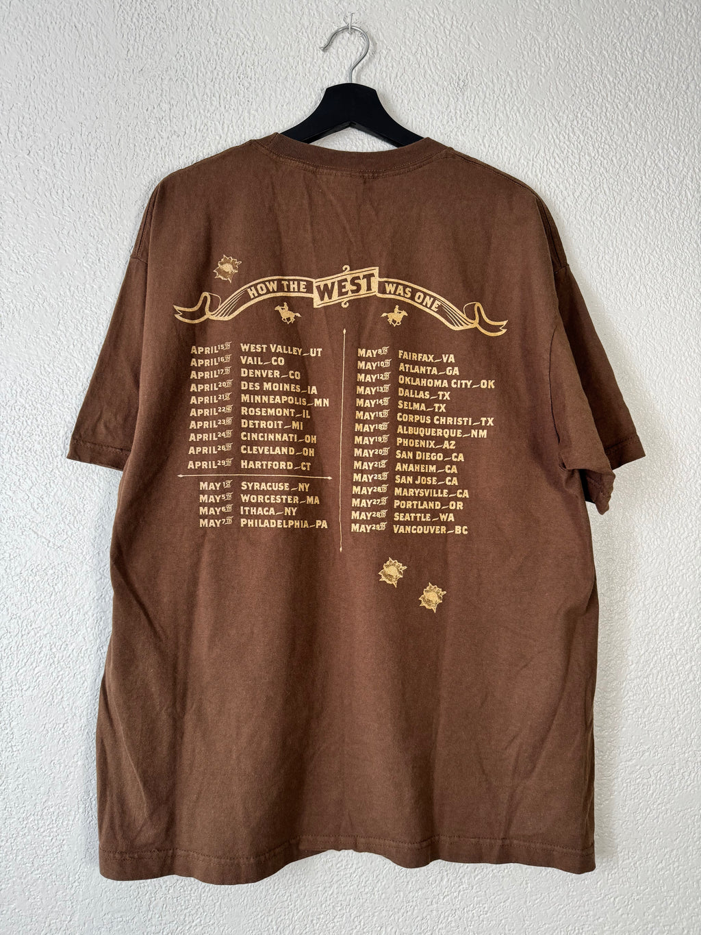 2005 Vintage SNOOP DOGG AND THE GAME HOW THE WEST WAS ONE TOUR X-LARGE