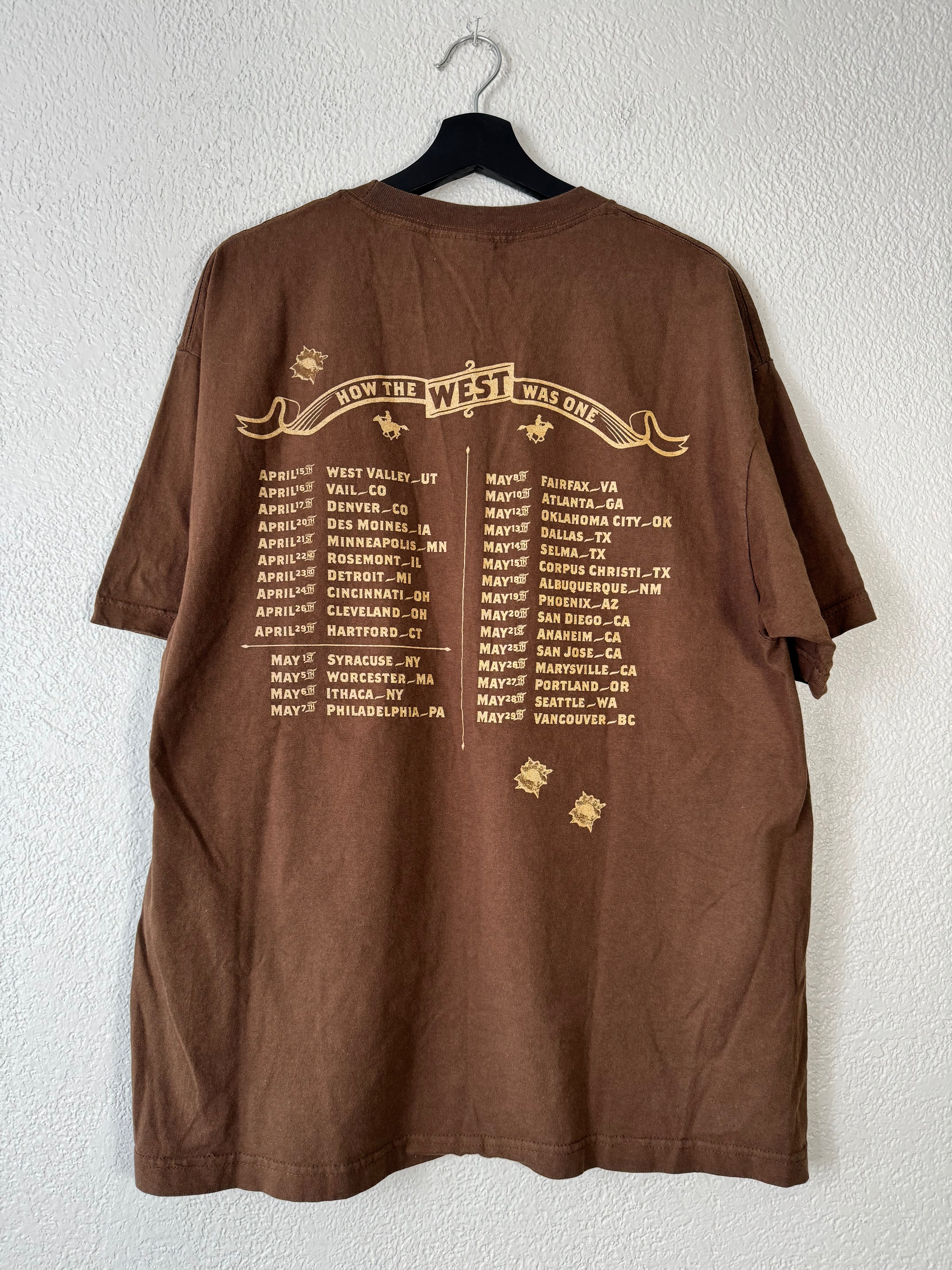 2005 Vintage SNOOP DOGG AND THE GAME HOW THE WEST WAS ONE TOUR X-LARGE