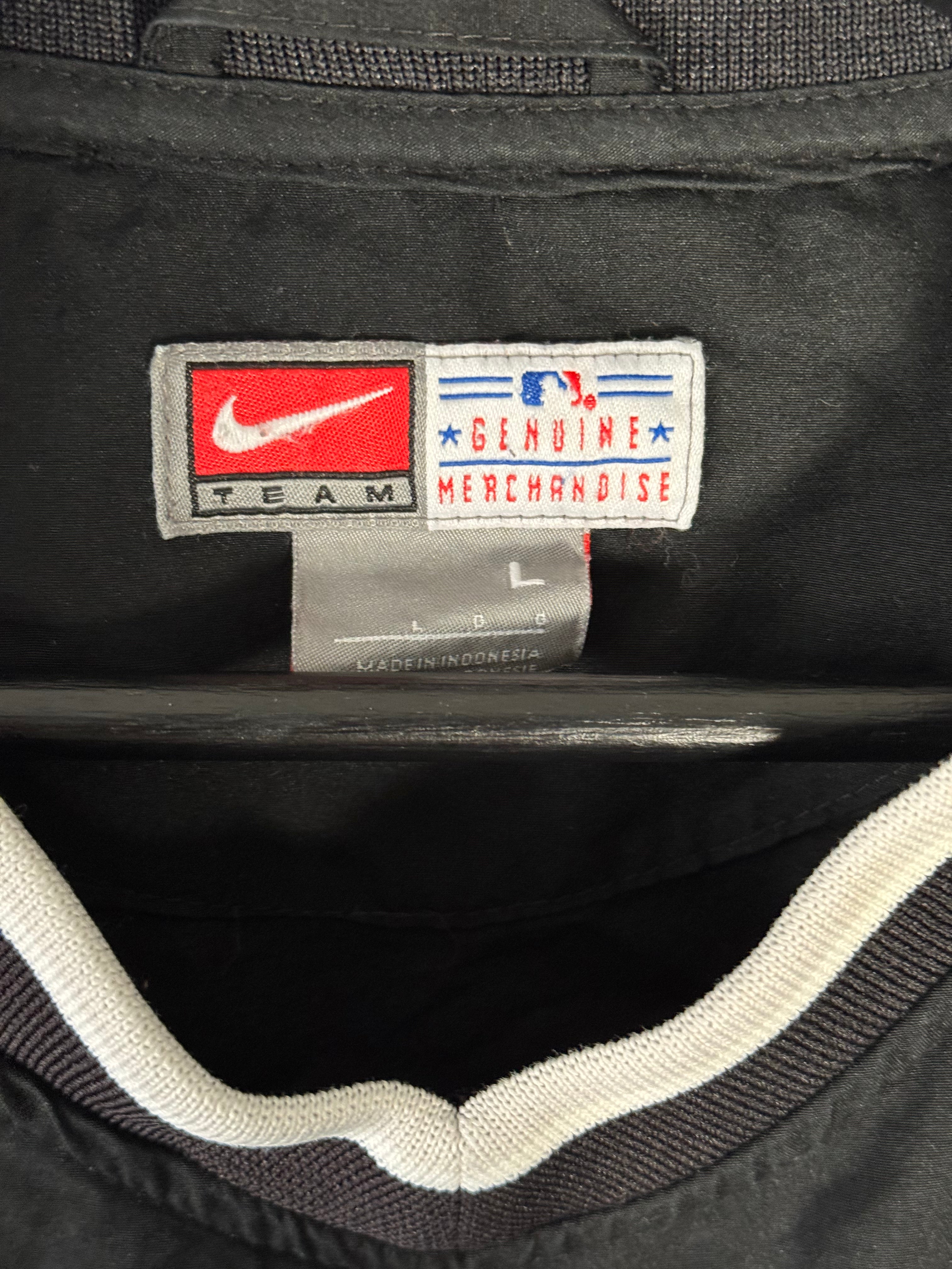 VTG Y2K Nike Chicago White Sox Center Swoosh Jacket Pullover Windbreaker Size Large