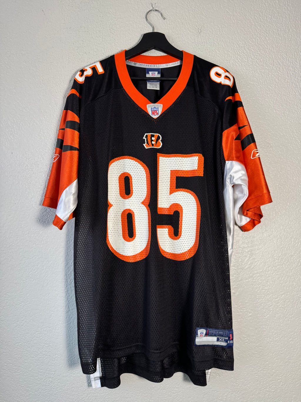 Vintage Chad Johnson #85 Cincinnati Bengals Reebok NFL OchoCinco Jersey Size XL