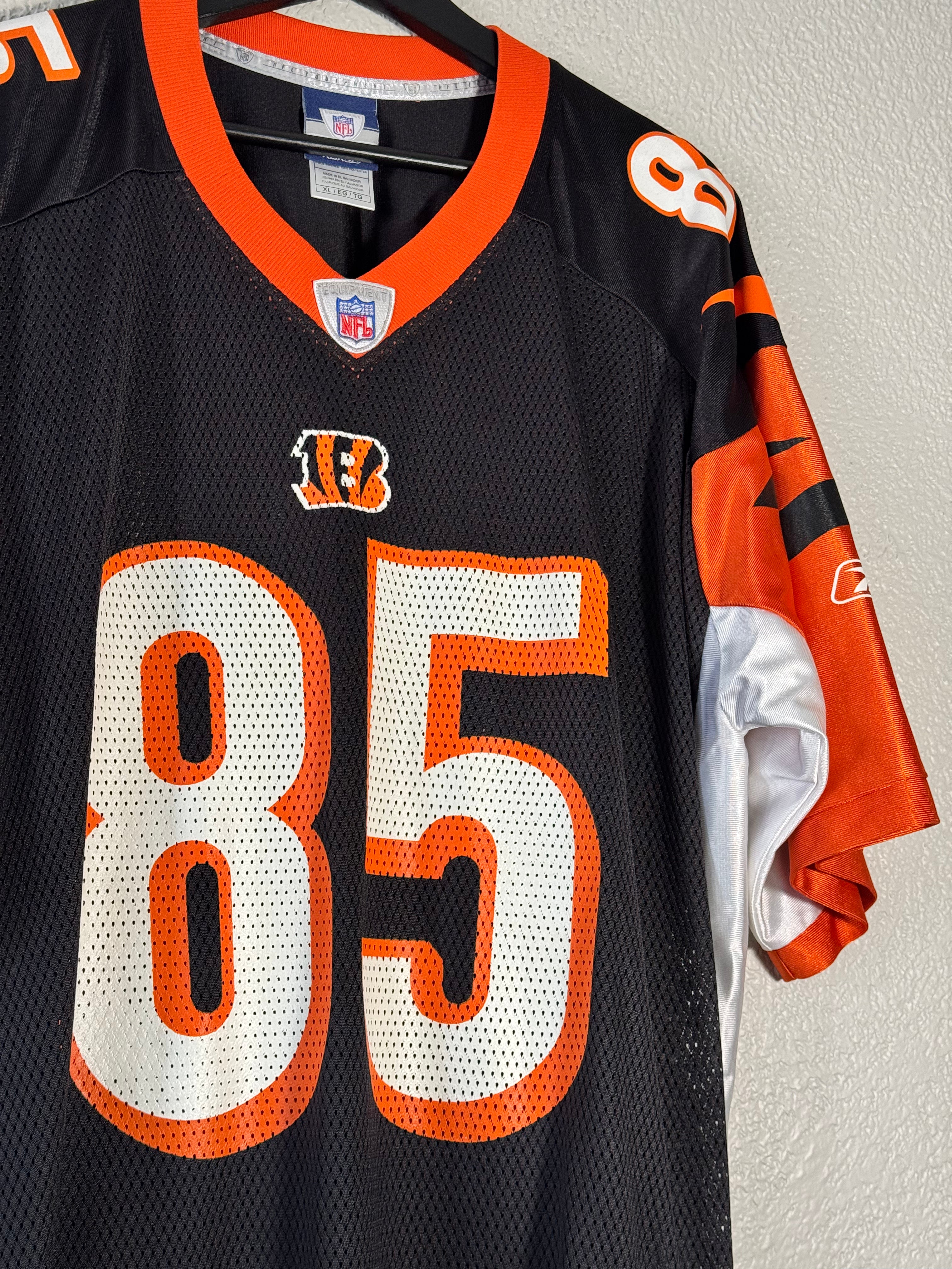 Vintage Chad Johnson #85 Cincinnati Bengals Reebok NFL OchoCinco Jersey Size XL