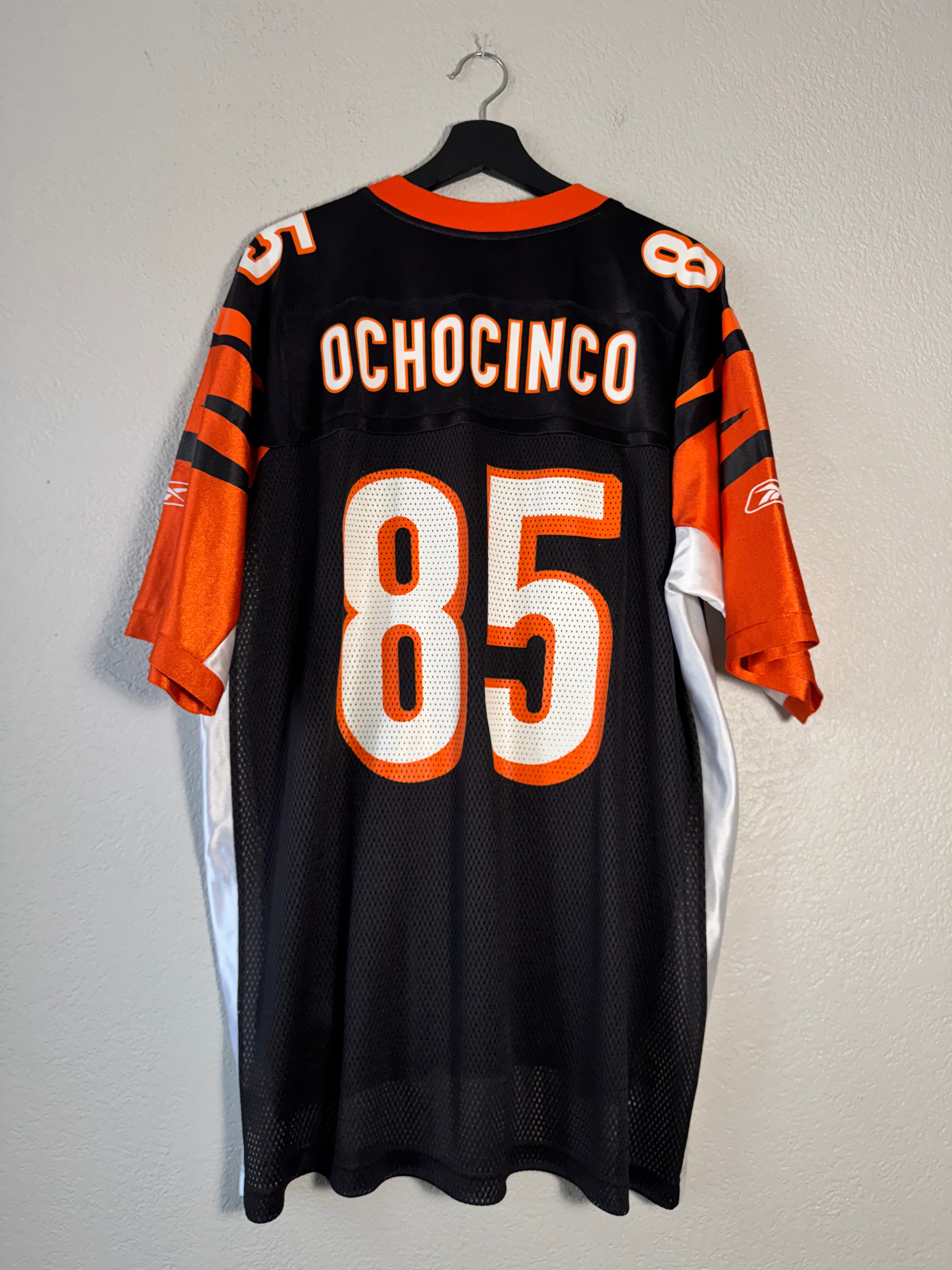 Vintage Chad Johnson #85 Cincinnati Bengals Reebok NFL OchoCinco Jersey Size XL