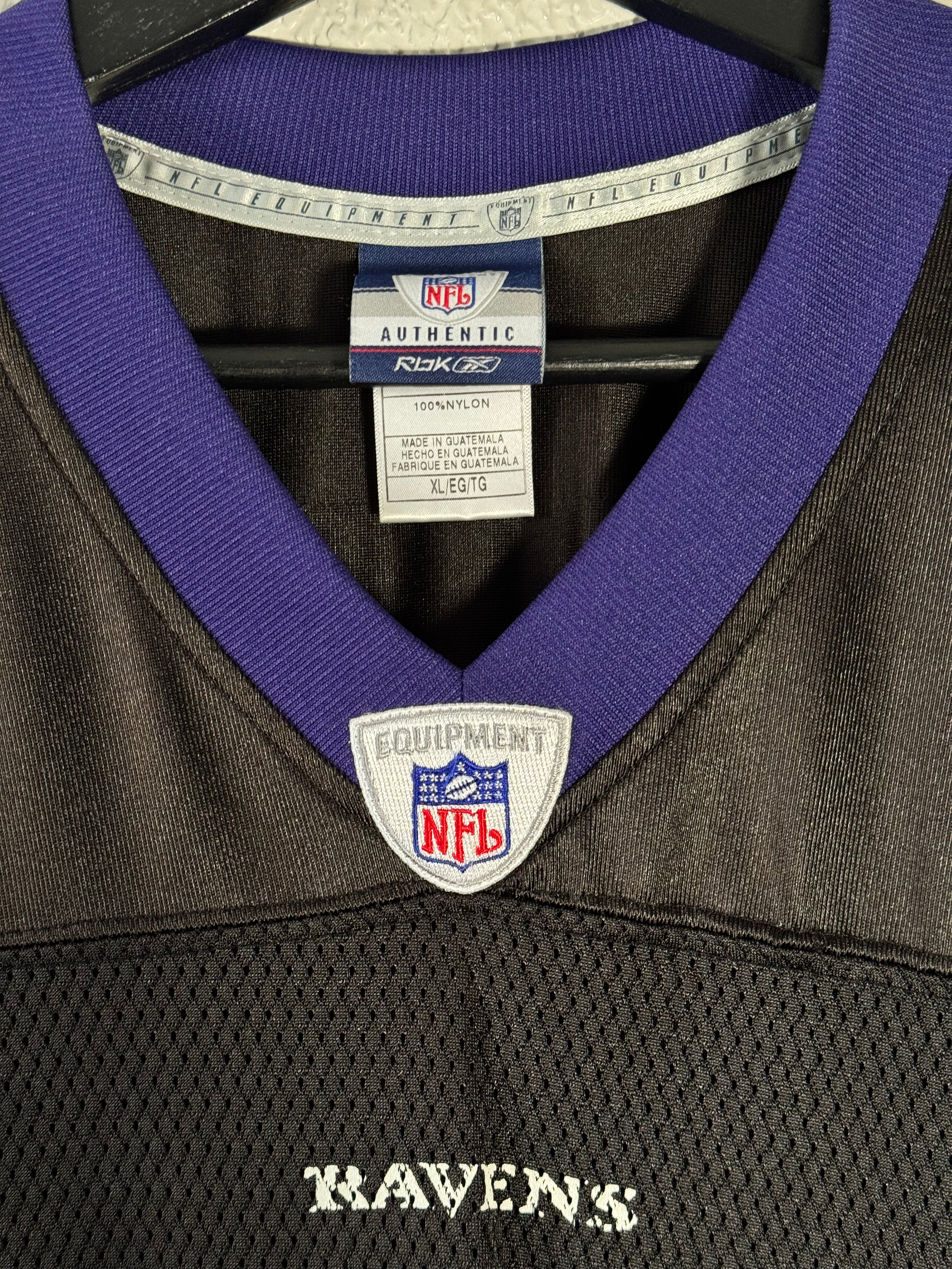 Vintage Reebok NFL Baltimore Ravens 52 Ray Lewis Jersey XL
