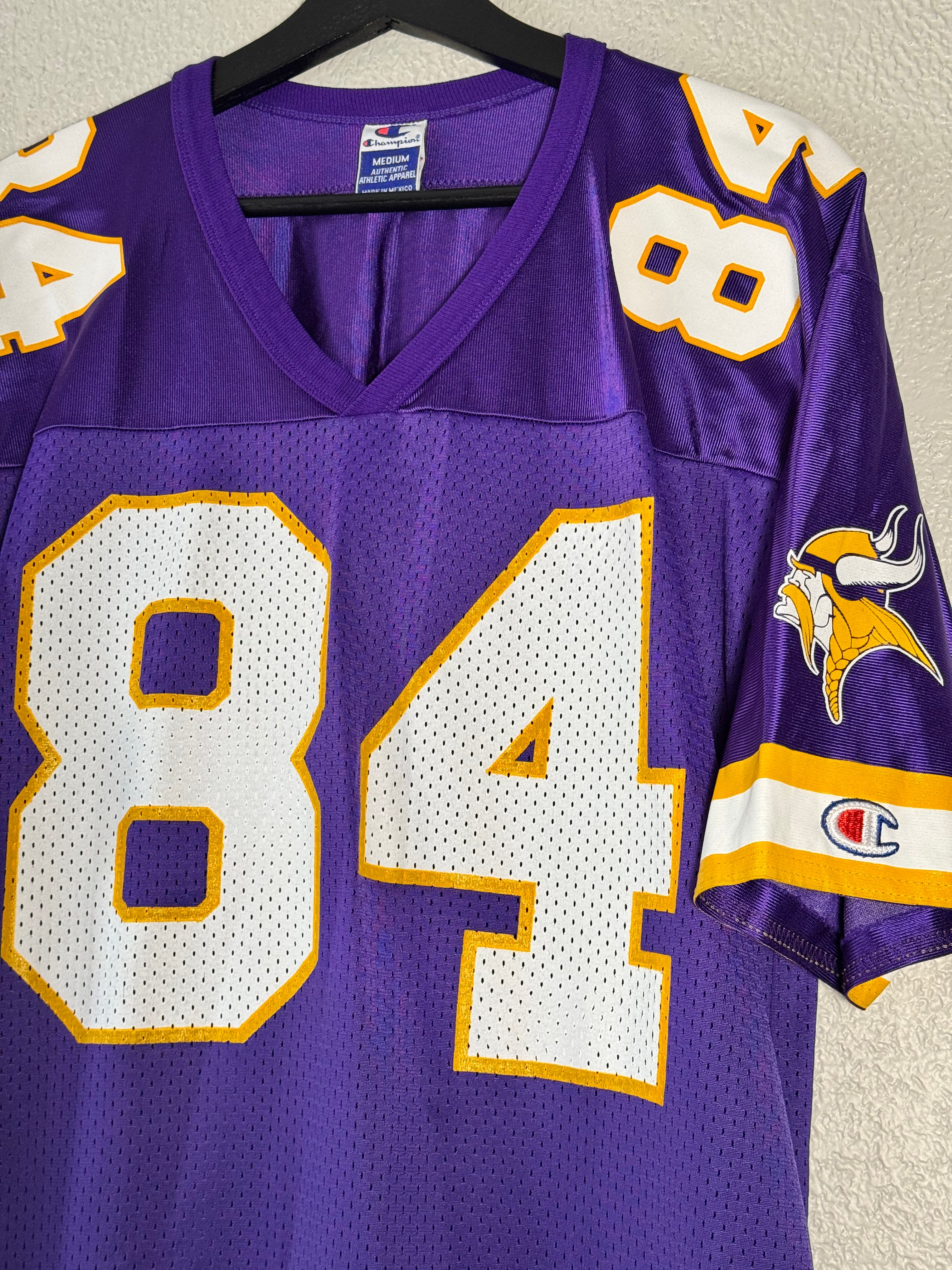 Vintage 90s Randy Moss #84 Minnesota Vikings NFL Champion Jersey Size M 40