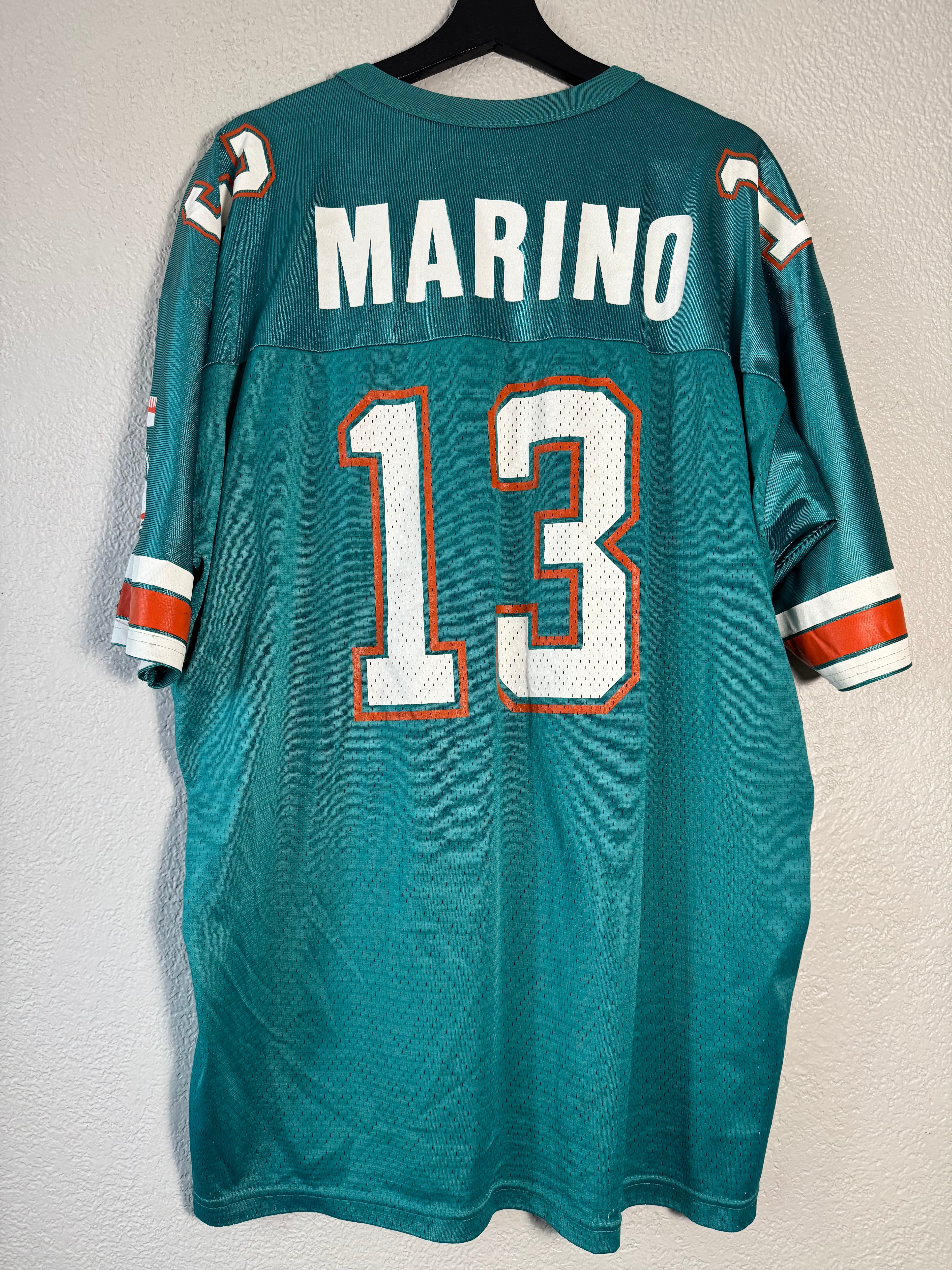 Vintage 90s Champion x Miami Dolphins Jersey #13 Dan Marino Size XL 48