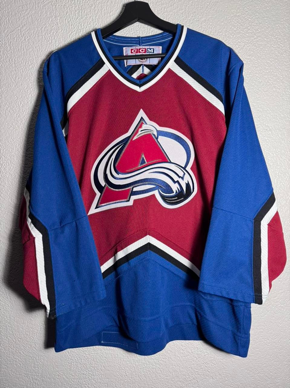 Vintage Colorado Avalanche Burgundy Authentic NHL Hockey Jersey RARE Stitched Size M