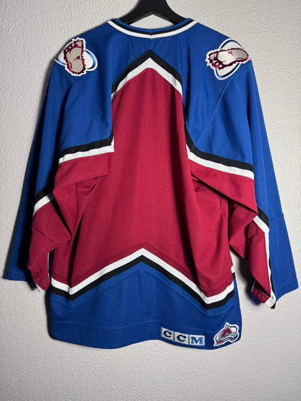 Vintage Colorado Avalanche Burgundy Authentic NHL Hockey Jersey RARE Stitched Size M