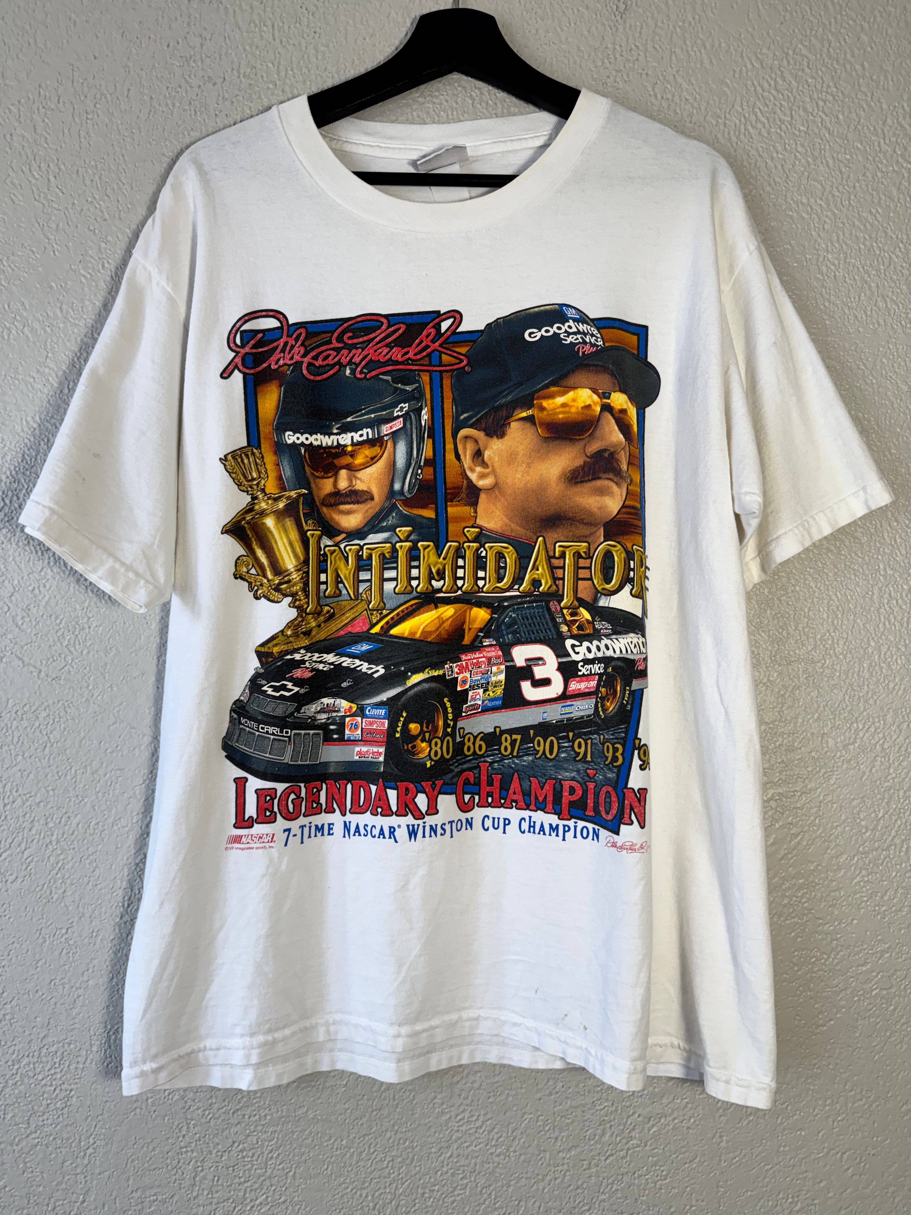 Vintage Chase Dale Earnhardt ‘Intimidator’ Legendary Champion Shirt Size Large