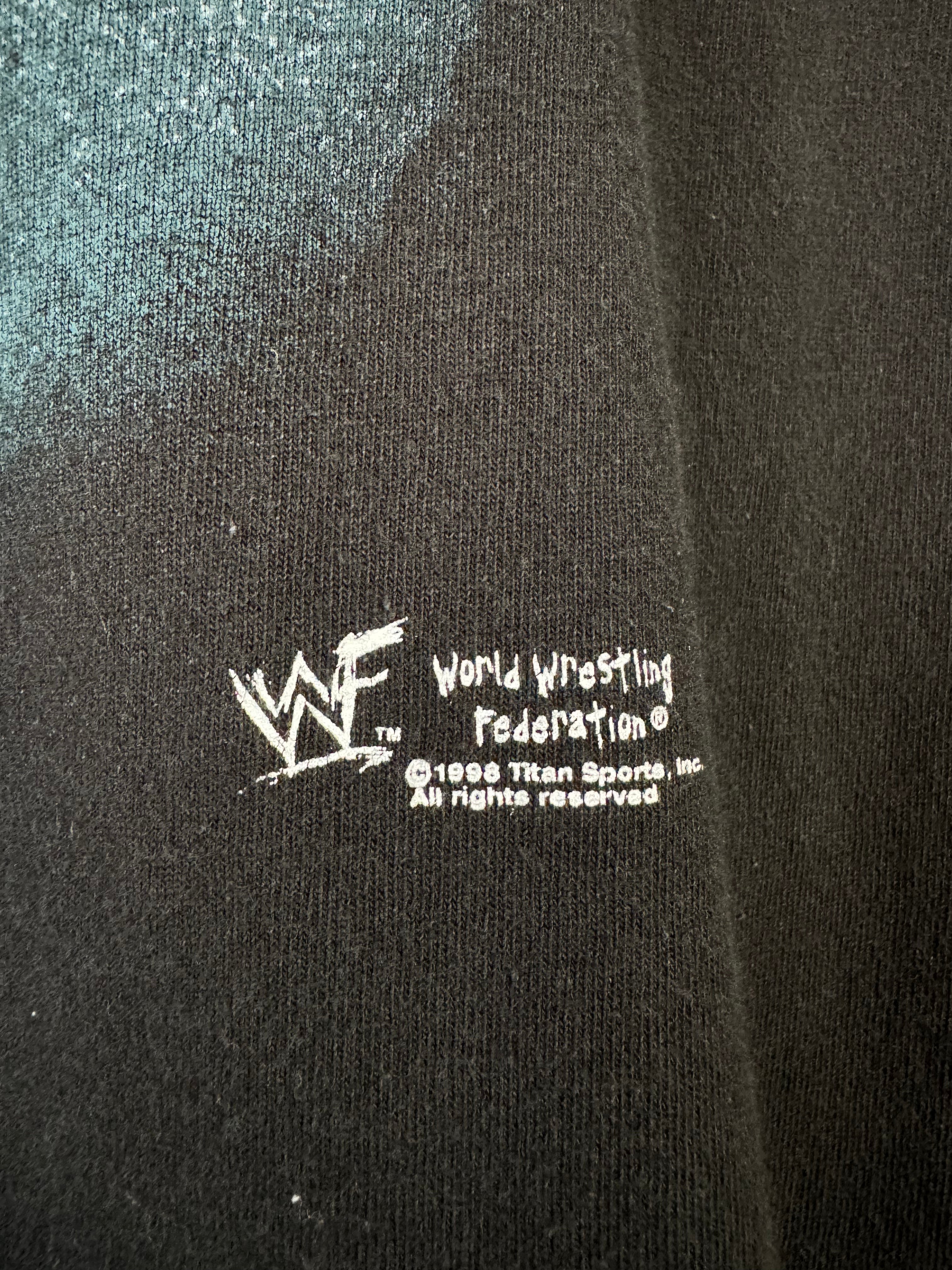 VTG 1998 WWF Stone Cold Austin 3:16 Shirt Black Double Sided Size Large