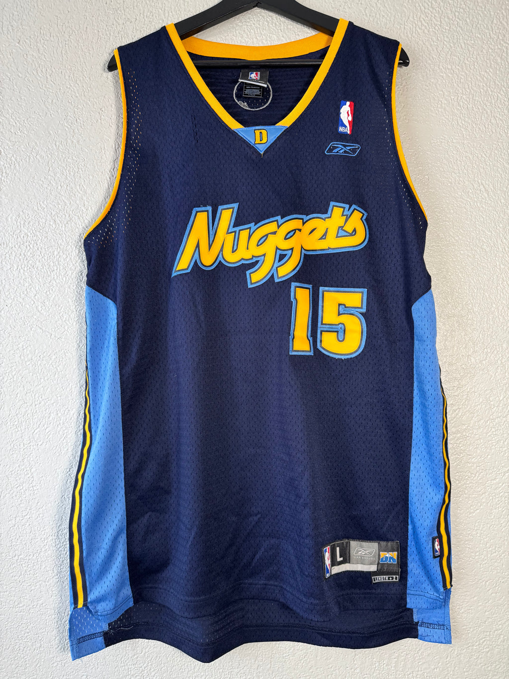 2011 Reebok Carmelo Anthony Alternate DENVER NUGGETS NBA Swingman JERSEY Size Large
