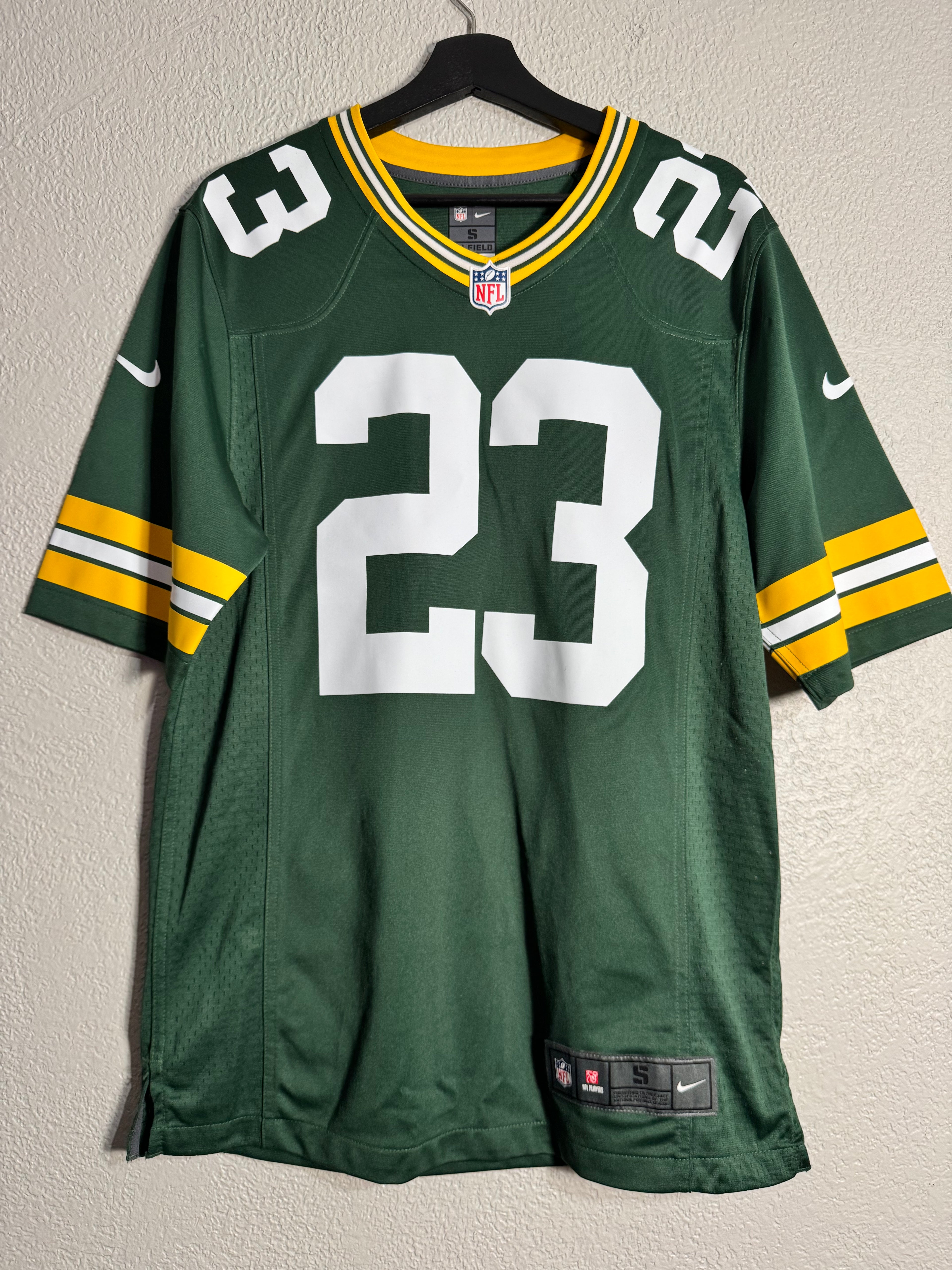 Nike Jaire Alexander Green Bay Packers #23 Home Green Game Jersey Size Small
