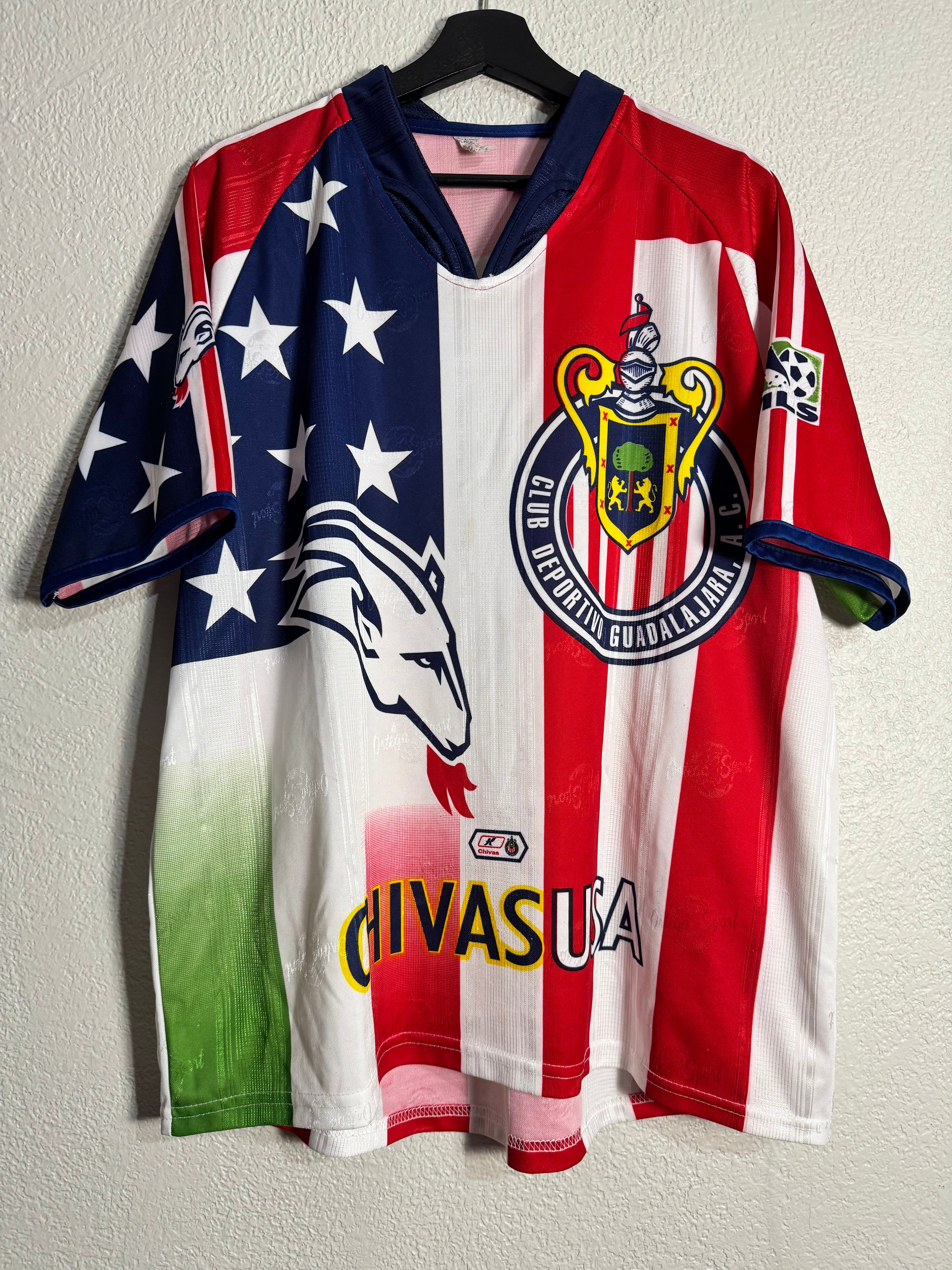 Vintage Mexican BOOTLEG Chivas Jersey Size Large