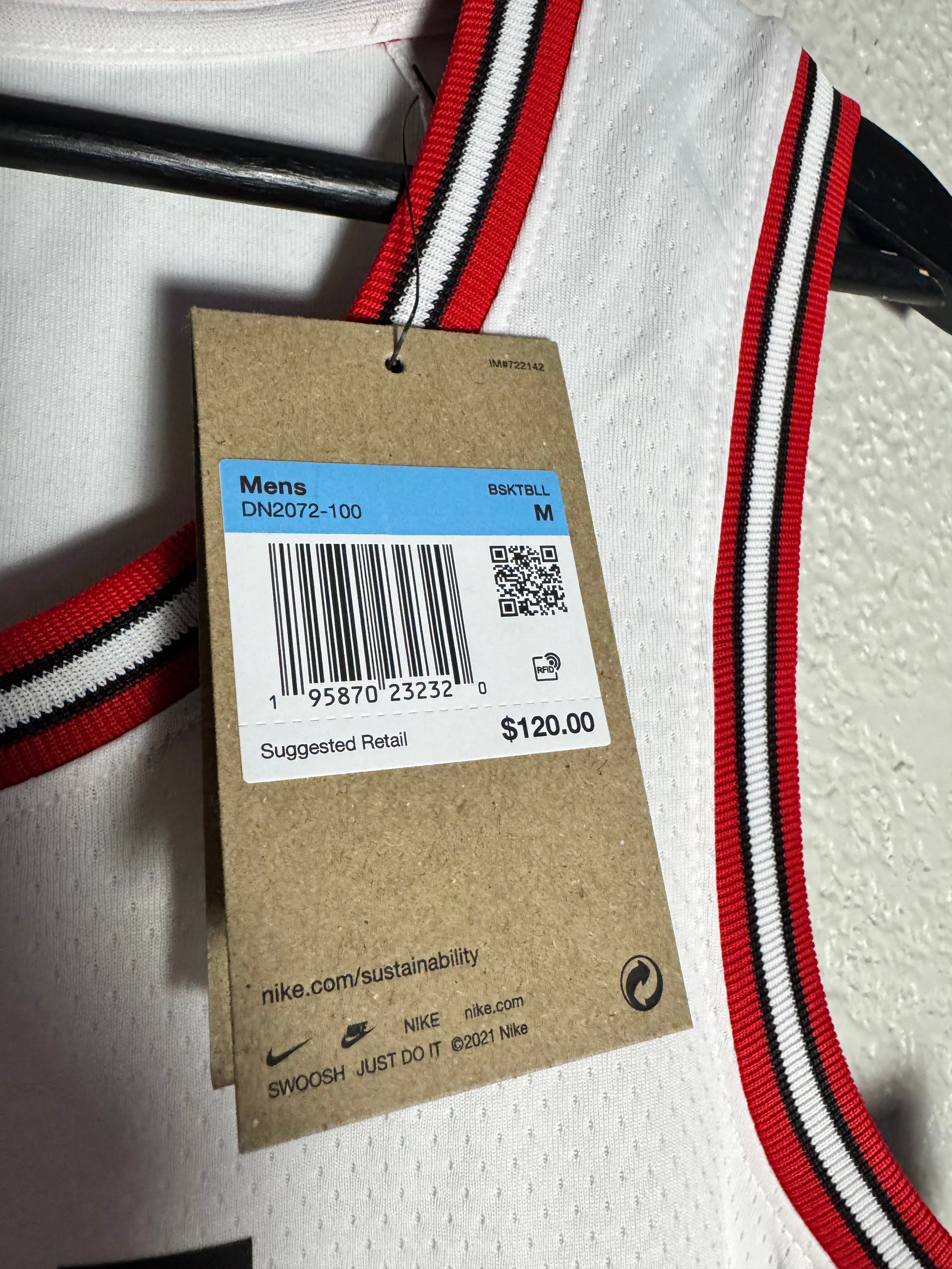 (NEW) Nike Chicago Bulls Lavine Jersey Size M