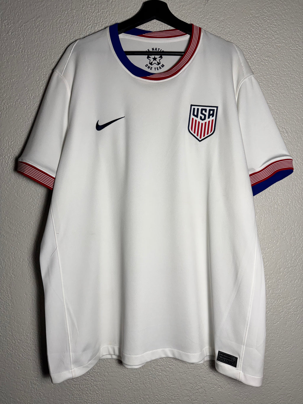 Nike 2024 Jersey USA White Home Dri-FIT Size XXL