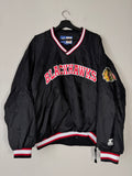 Vintage Starter Chicago Blackhawks Pullover Jacket Size Large