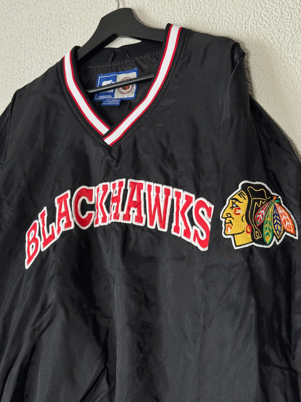 Vintage Starter Chicago Blackhawks Pullover Jacket Size Large
