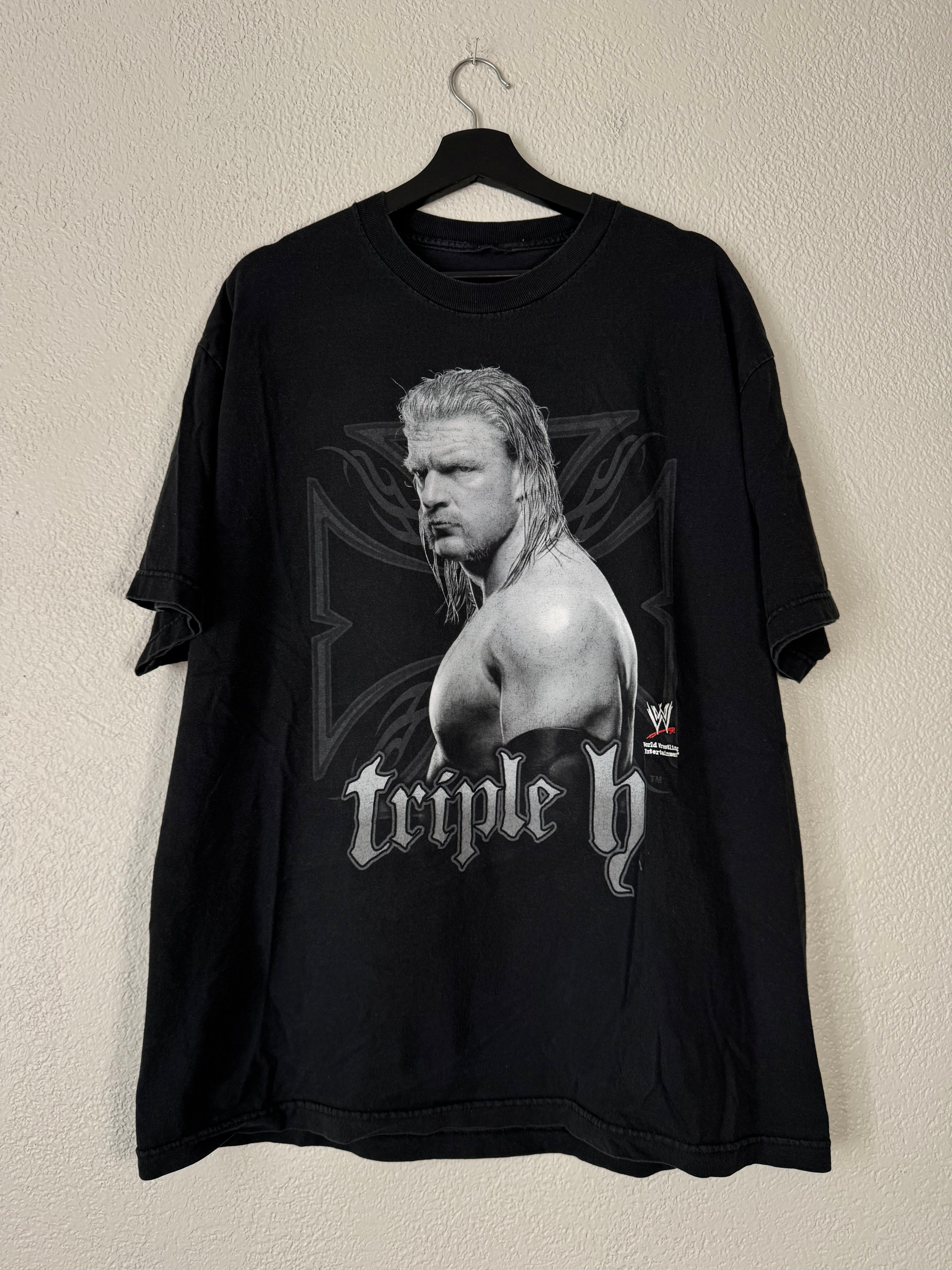 Vintage 2002 Triple H WWE HHH Wrestling Full Color T-Shirt Adult Size XL