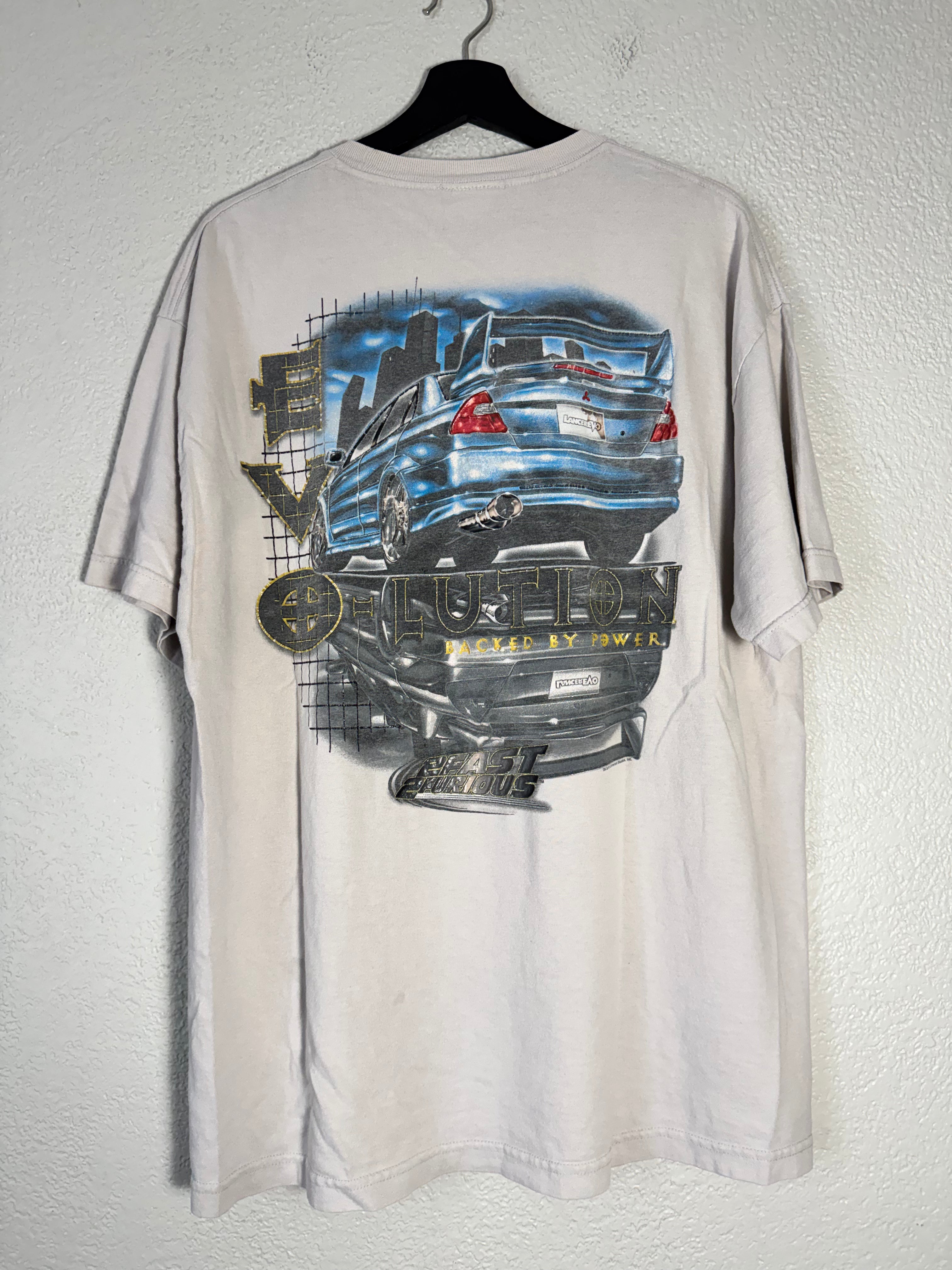 Vintage 2003 Fast & Furious Mitsubishi Lancer Evo JDM Size XL