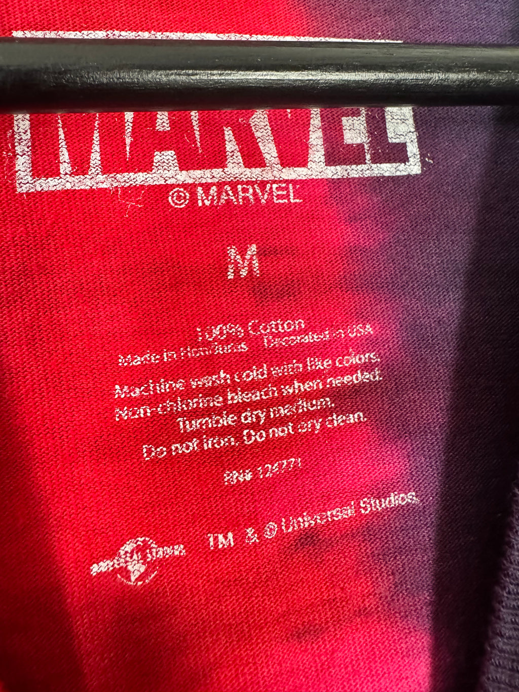 Marvel Spider-Man Venom Shirt Tie Dye Universal Studio Size M