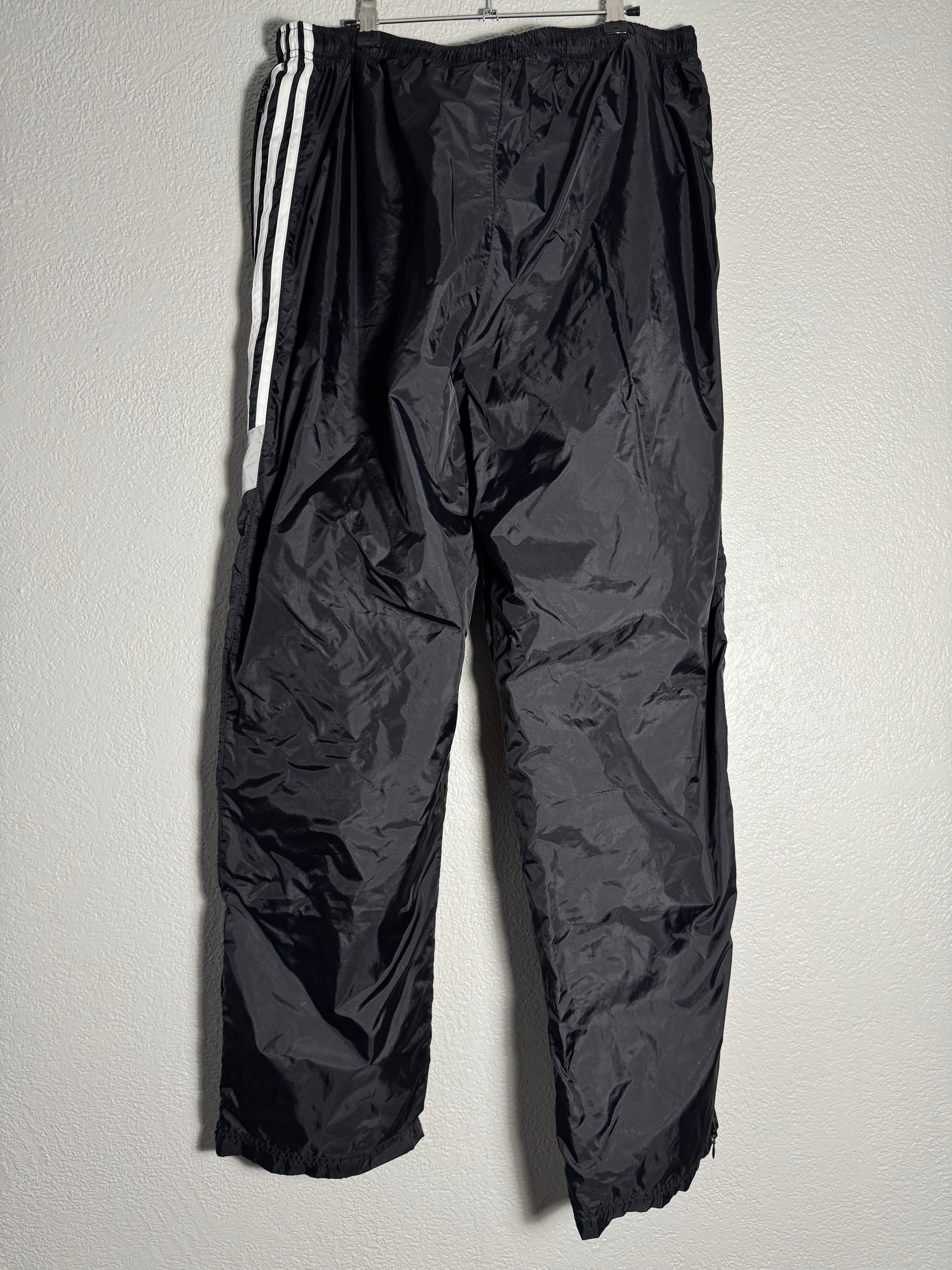 Vintage Y2K Adidas Black Lined Warm Up Track Pants Size XL