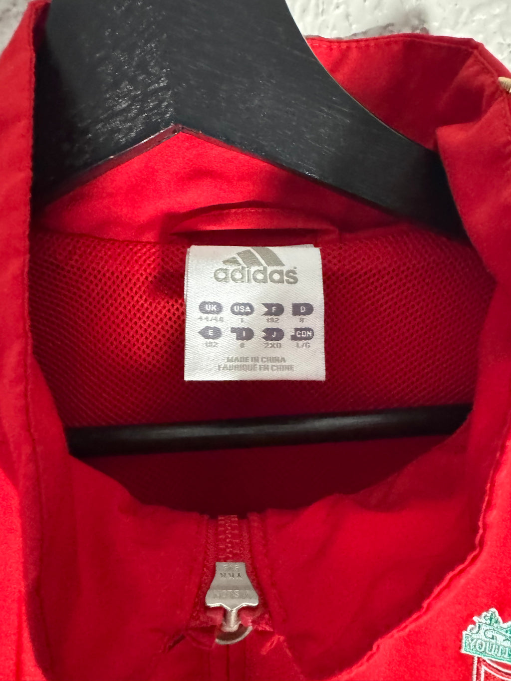 Vintage Adidas Liverpool Football Jacket Soccer Red Track Top Rare Hype Size Large