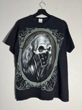 Vintage Y2K Benjamin Franklin Skull T-shirt Size Medium