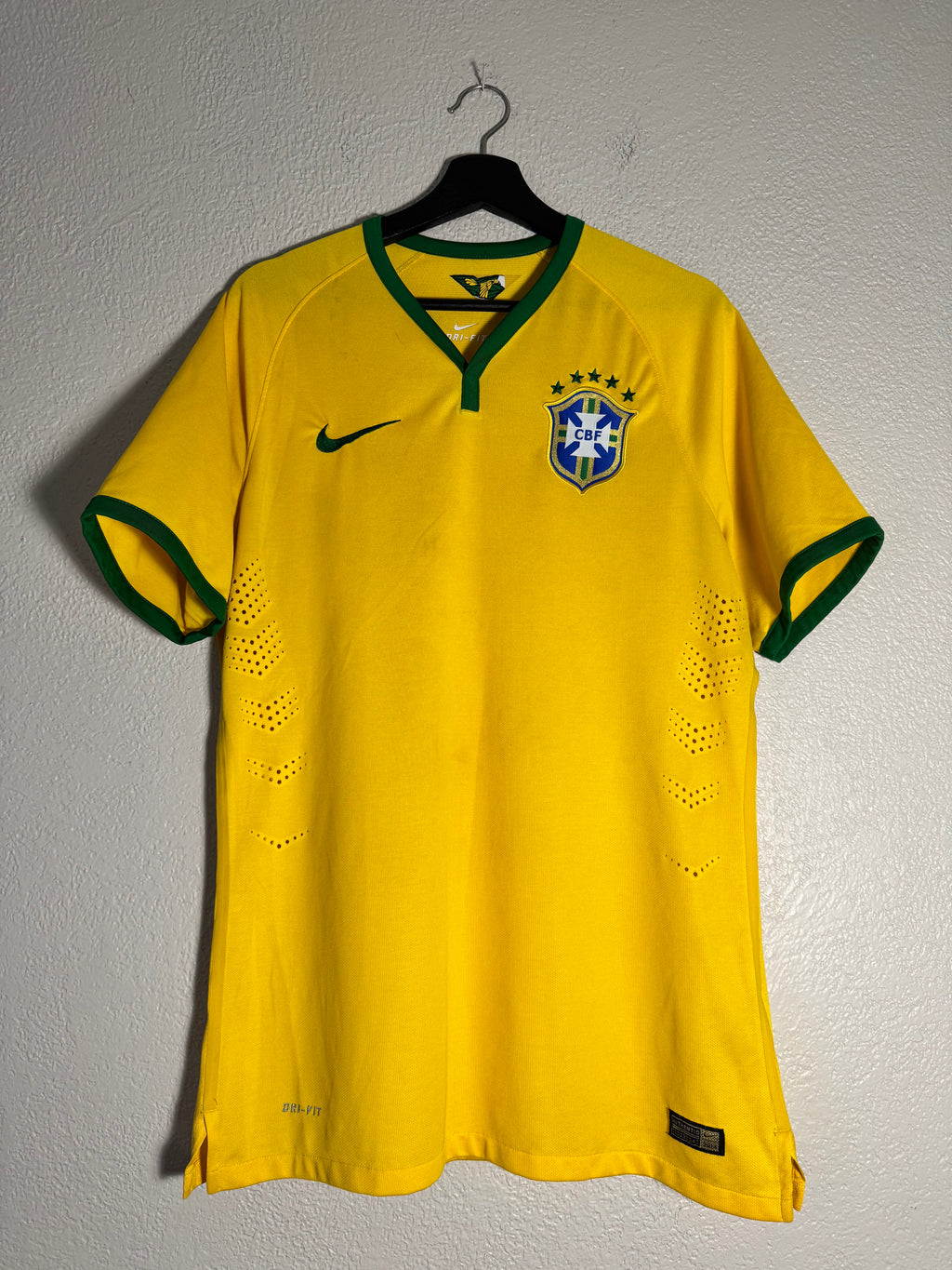 Nike Brazil 2014 Player Issue Jersey World Cup Size Large