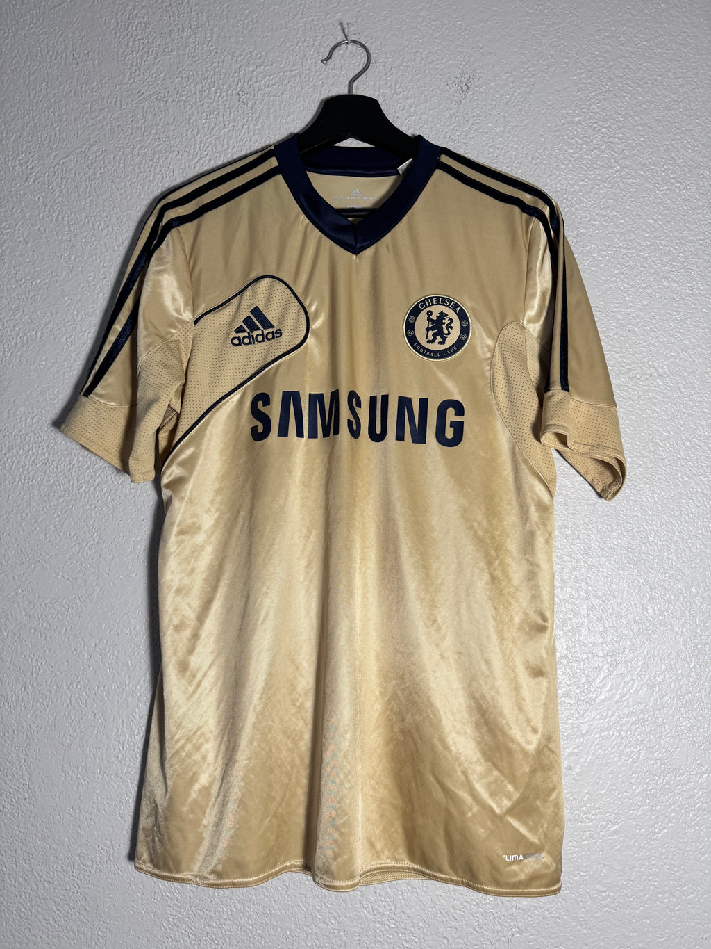 FC Chelsea Adidas 2012 2013 Football Shirt Soccer Jersey Gold Size Medium