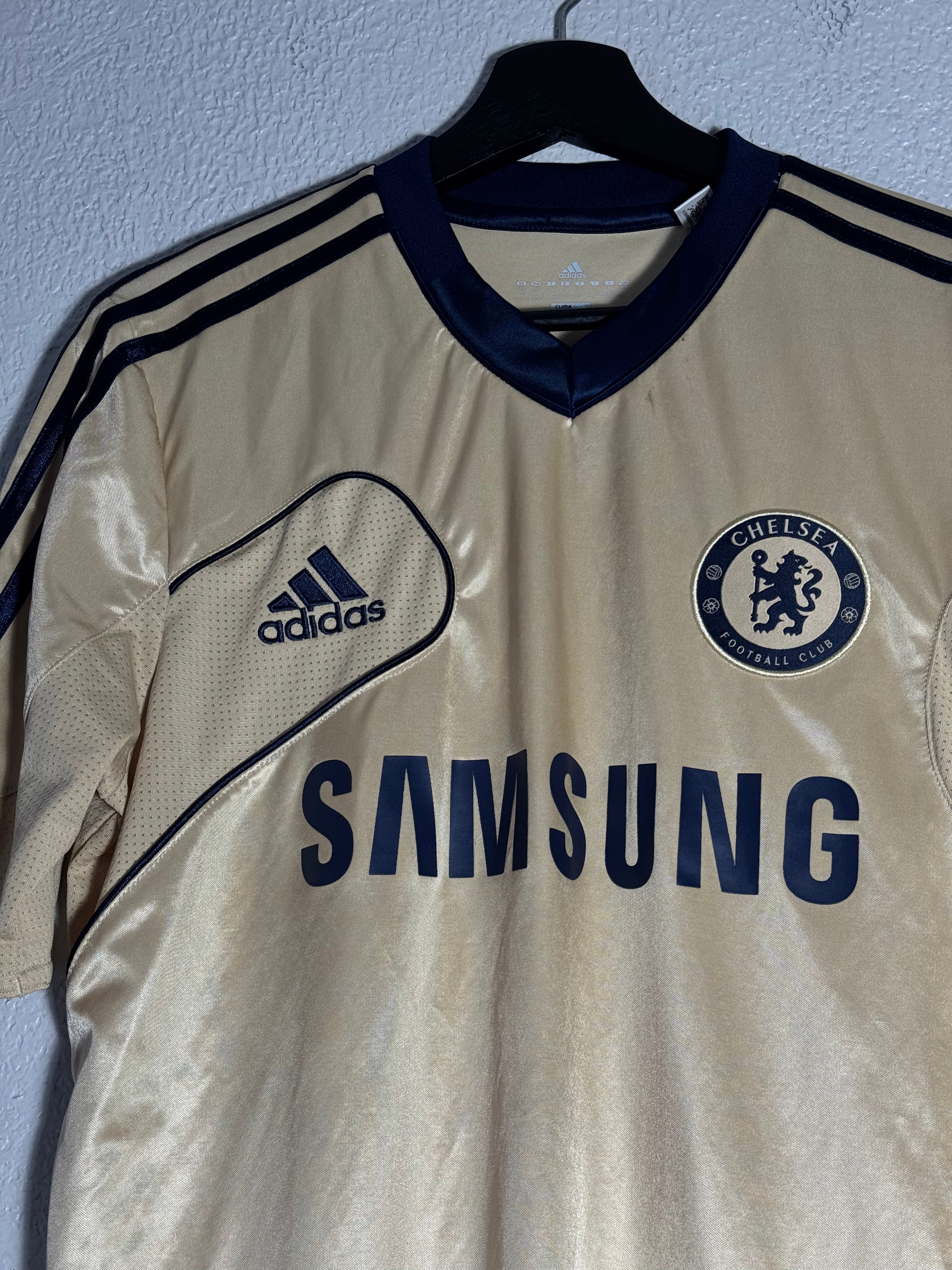 FC Chelsea Adidas 2012 2013 Football Shirt Soccer Jersey Gold Size Medium