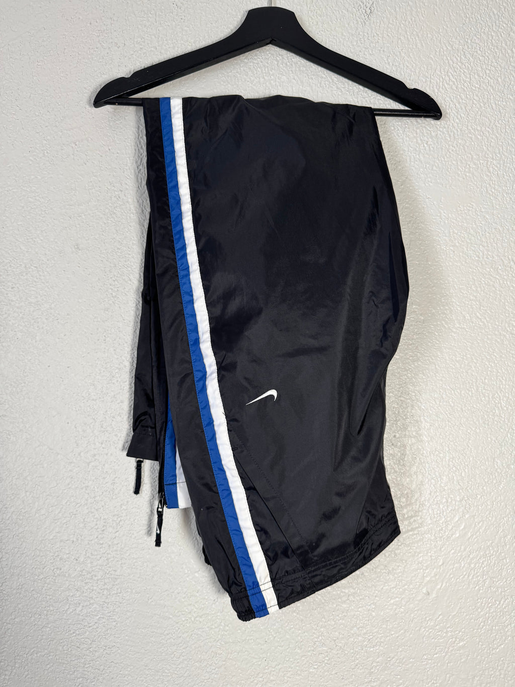 Vintage 90s Nike Black/Blue Track Pants Size M