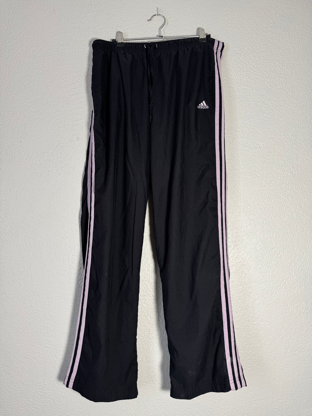 Vintage Y2K Adidas Black/Lavender Track Pants Size L