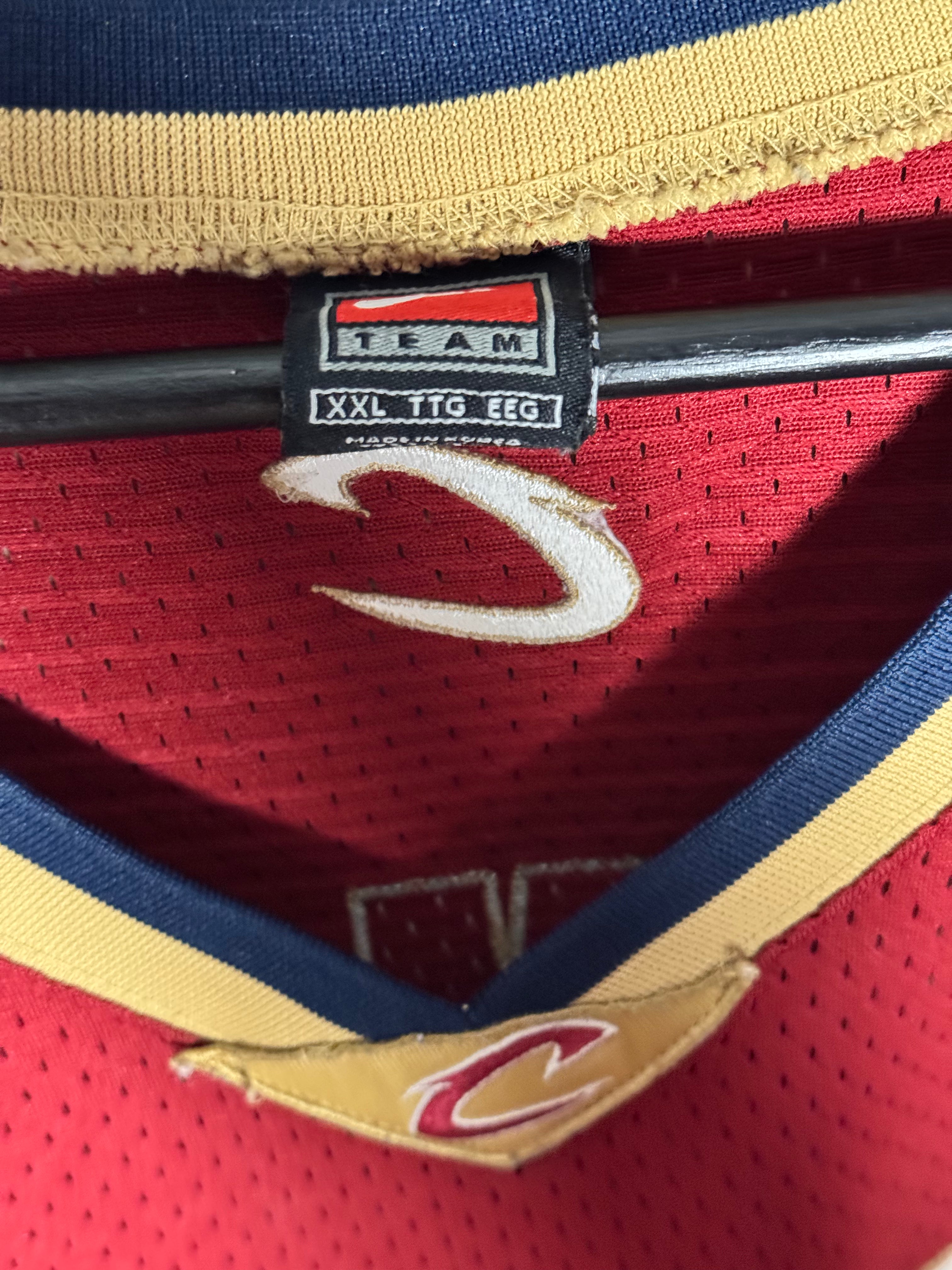 Vintage Y2K Nike LeBron James Cleveland Cavaliers Jersey Size XXL
