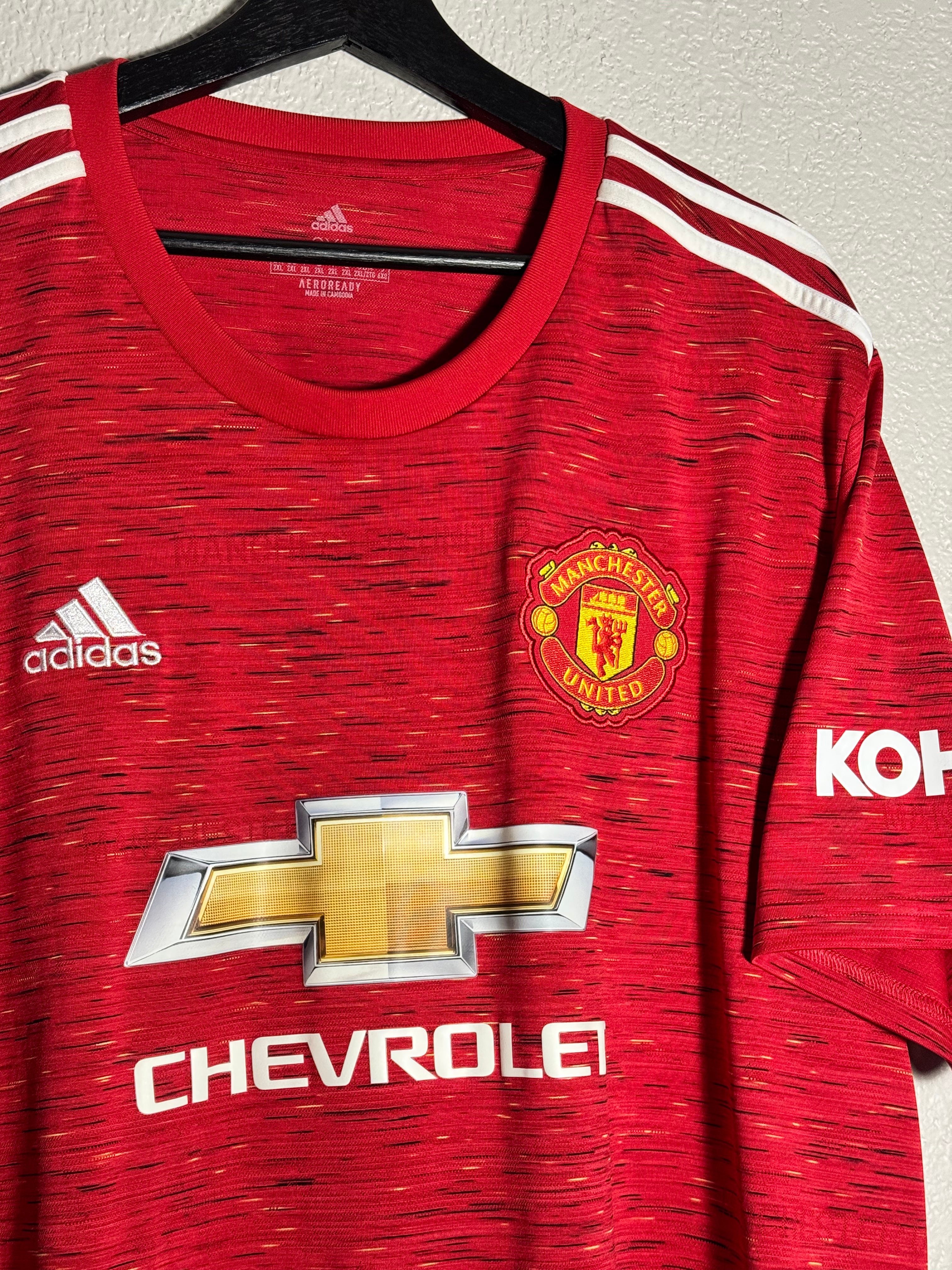 Adidas 2020/21 Manchester United Home Jersey XXL
