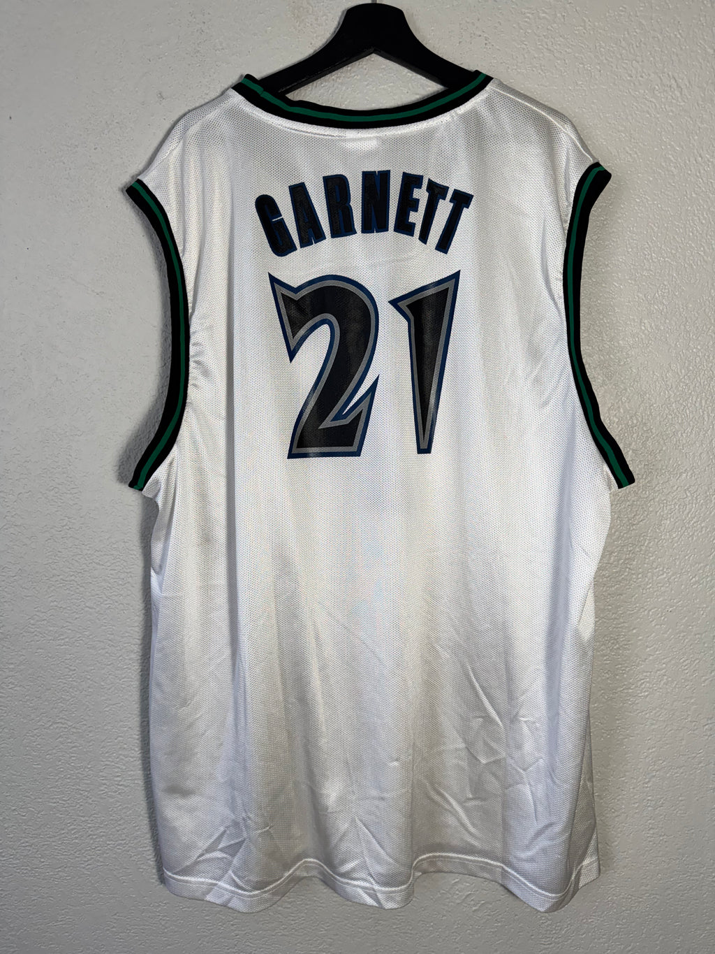 Vintage Kevin Garnett Minnesota Timberwolves Reebok Jersey White Jersey Size 2XL