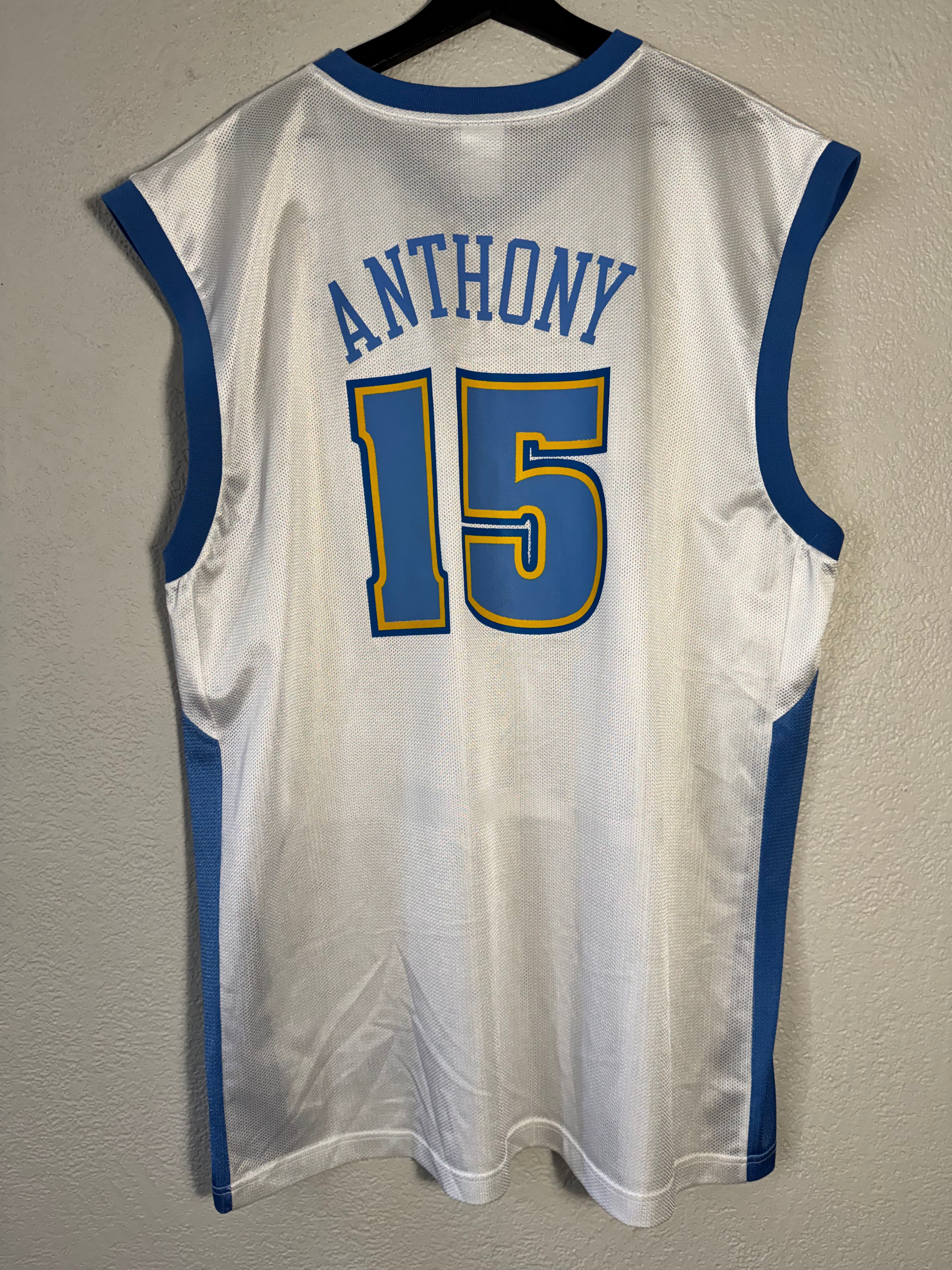 Vintage Carmelo Anthony Denver Nuggets Reebok Jersey Size 2XL