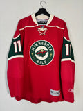 NHL Minnesota Wild Zack Parise #11 Hockey A Jersey Reebok Red Size Medium