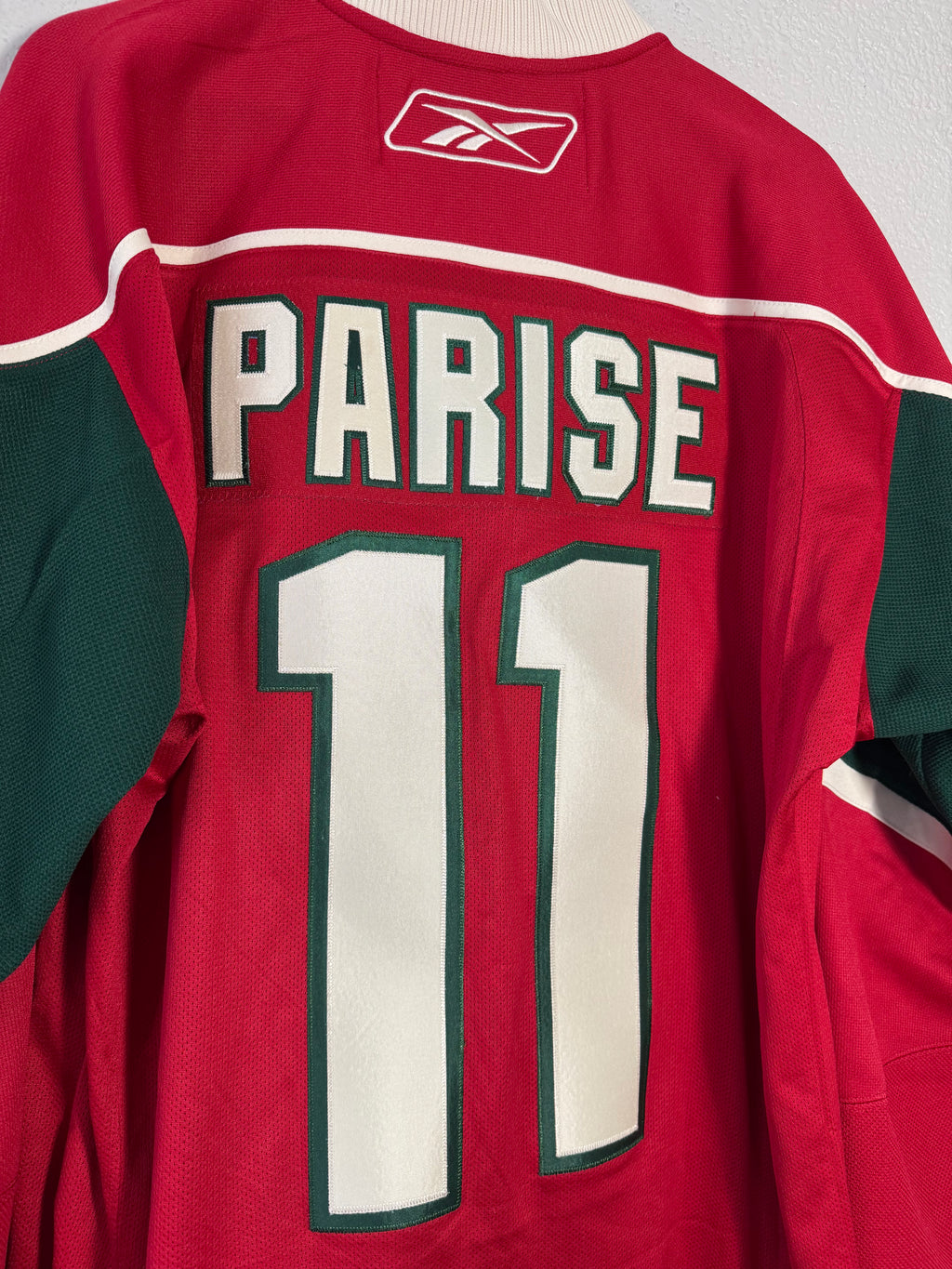 NHL Minnesota Wild Zack Parise #11 Hockey A Jersey Reebok Red Size Medium