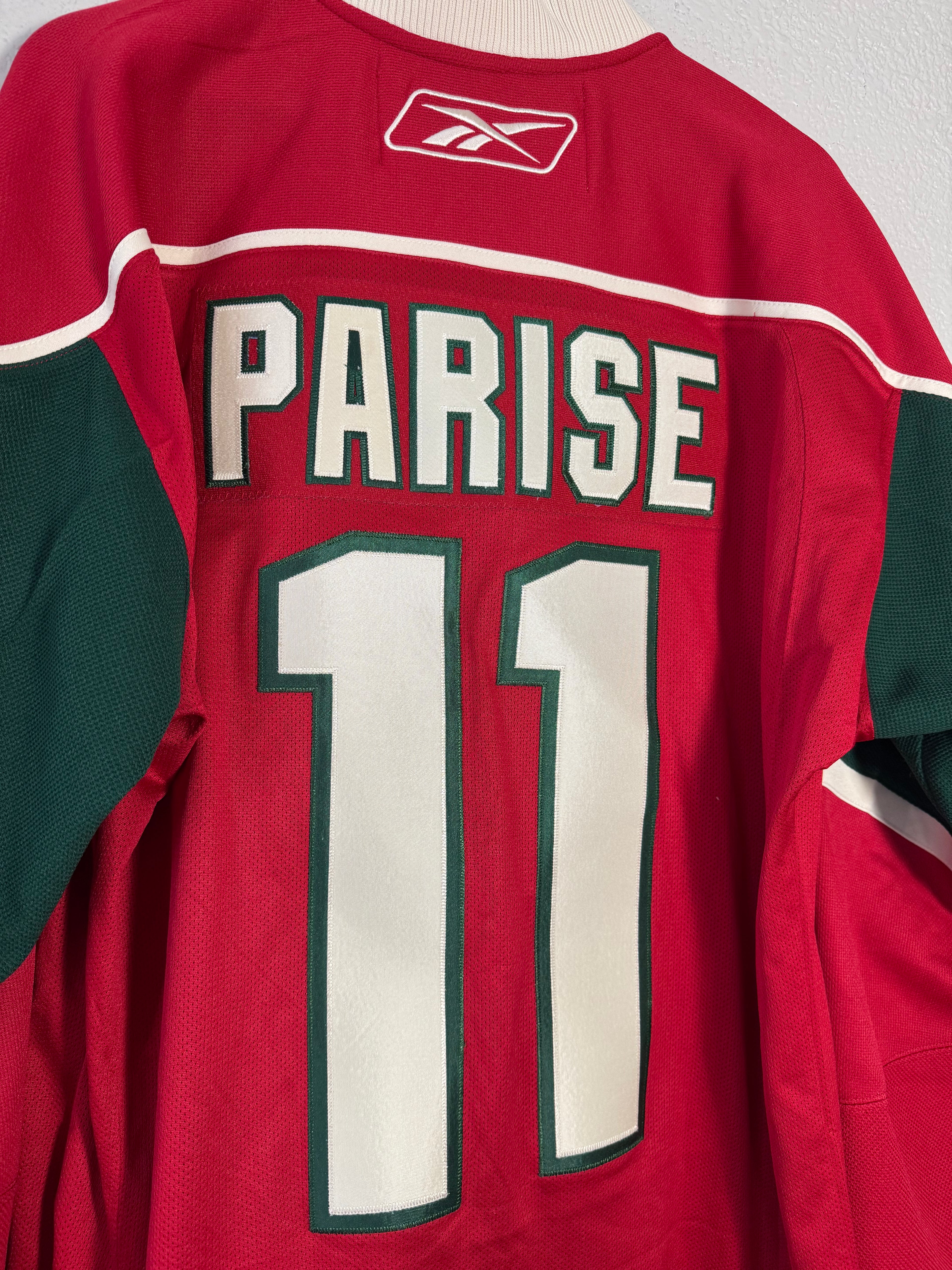 NHL Minnesota Wild Zack Parise #11 Hockey A Jersey Reebok Red Size Medium