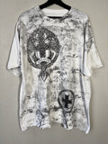 MMA Elite Cross AOP Short Sleeve T Shirt Y2K Grunge Size 2XL