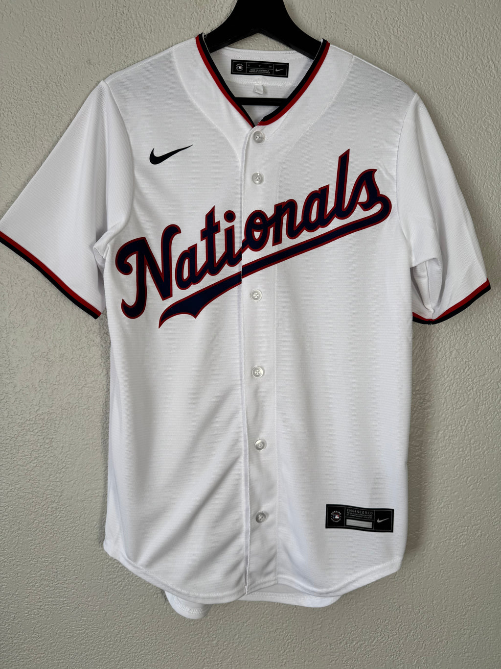 Nike Washington Nationals MLB Home Baseball Jersey White Size Small