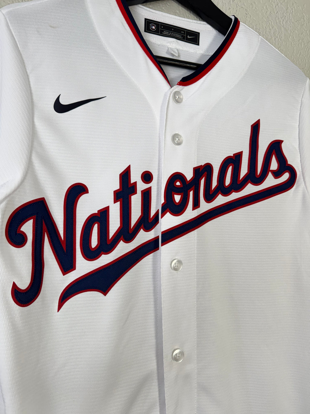 Nike Washington Nationals MLB Home Baseball Jersey White Size Small