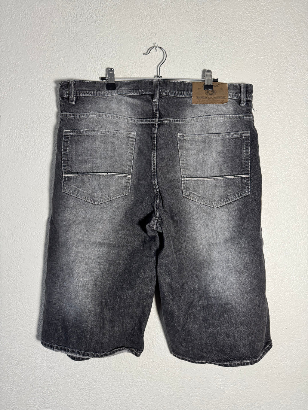 G-Unit Jean Shorts Black Baggy VTG Hip Hop Y2K Size 36