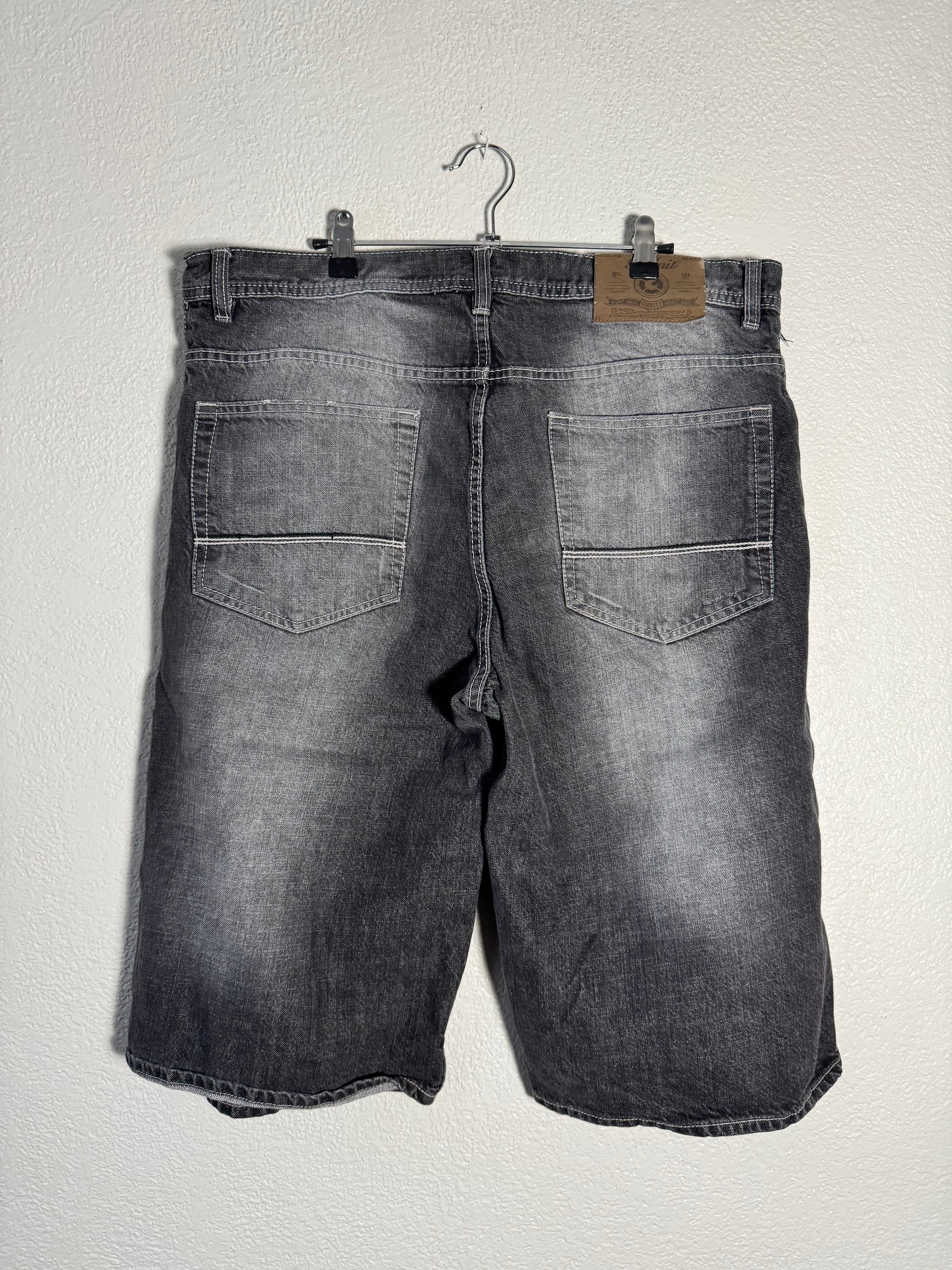 G-Unit Jean Shorts Black Baggy VTG Hip Hop Y2K Size 36