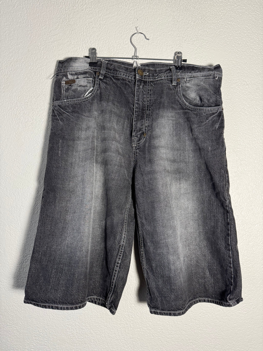 G-Unit Jean Shorts Black Baggy VTG Hip Hop Y2K Size 36
