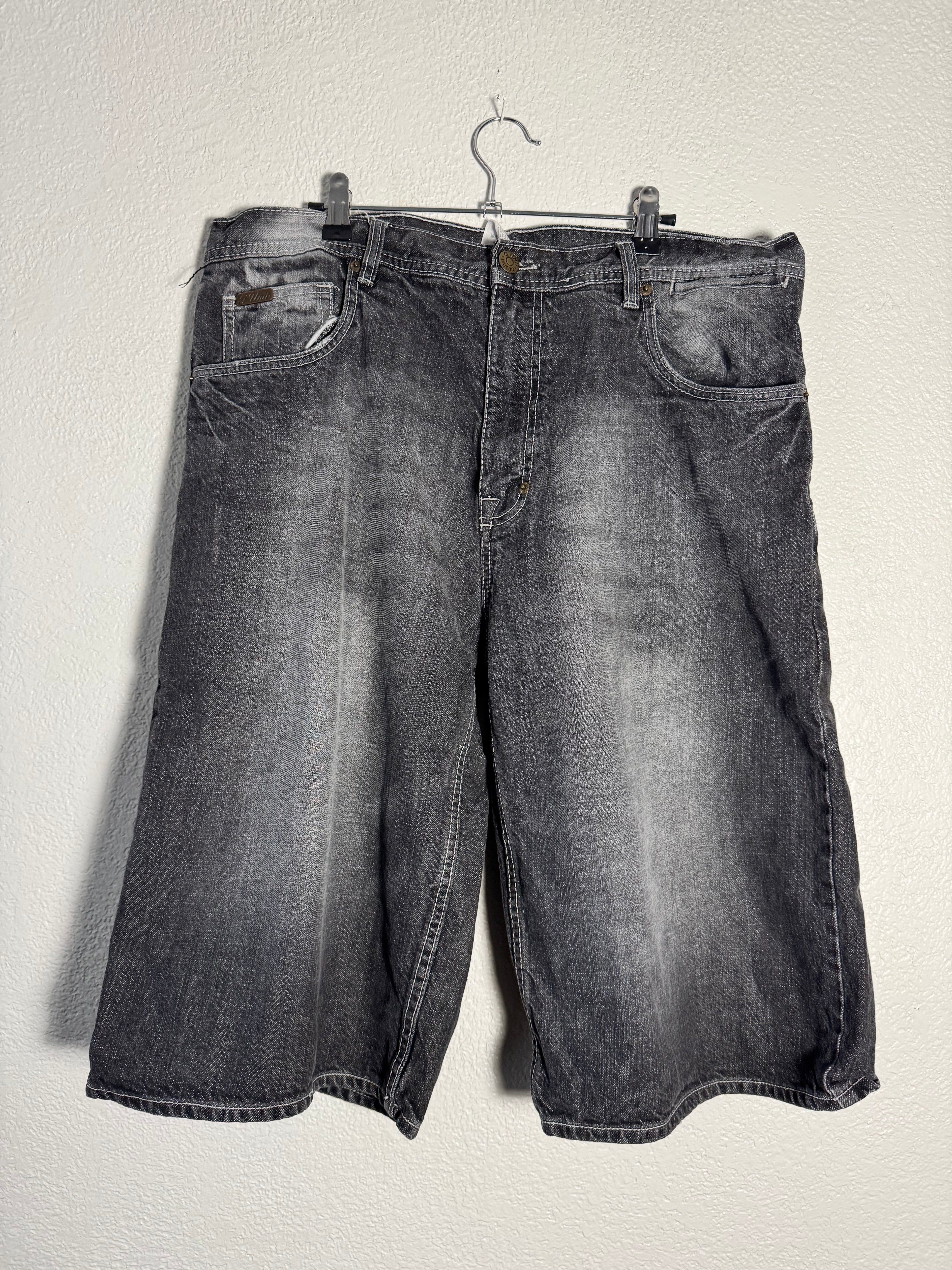 G-Unit Jean Shorts Black Baggy VTG Hip Hop Y2K Size 36