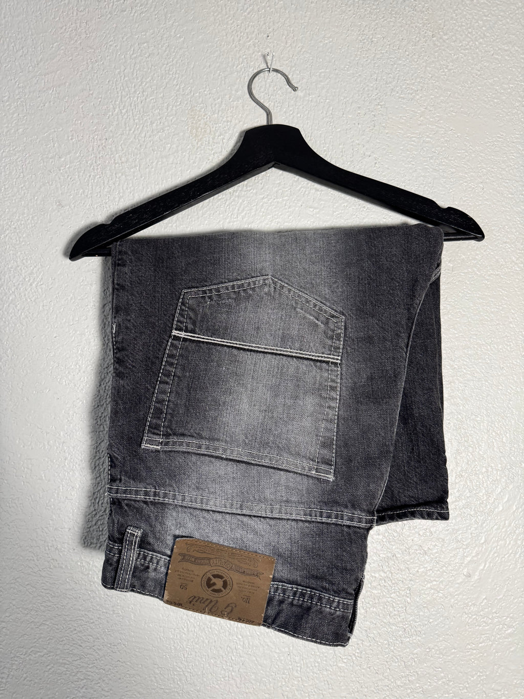 G-Unit Jean Shorts Black Baggy VTG Hip Hop Y2K Size 36