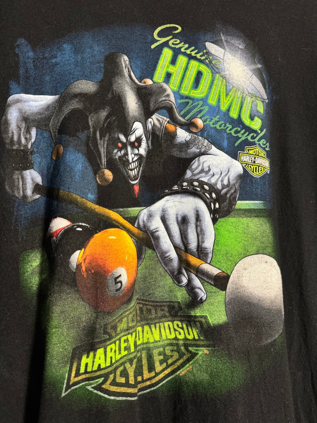 Harley Davidson 2015 Joker Pool Shirt Size XL